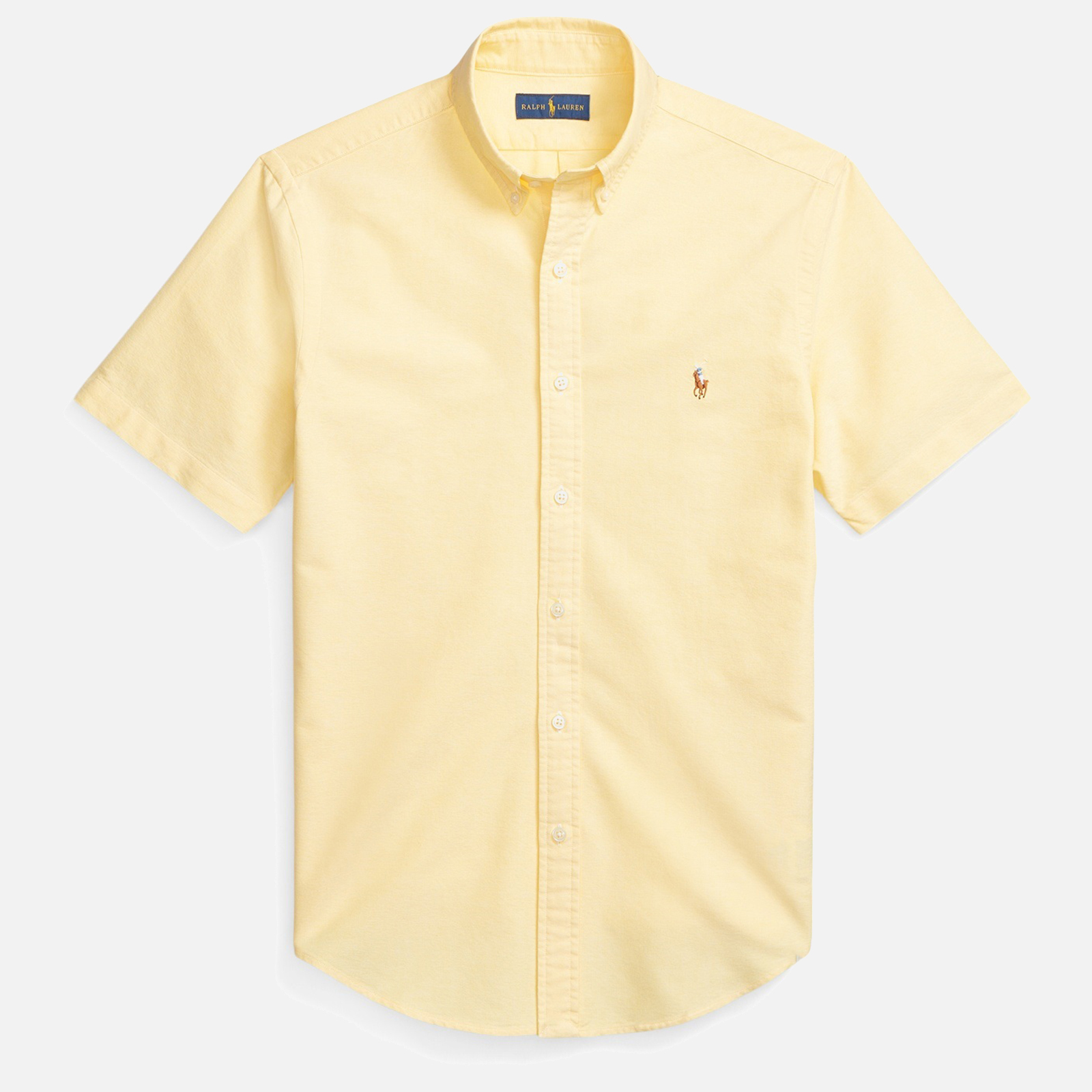 Polo Ralph Lauren Men s Classic Oxford Short Sleeve Shirt Yellow Oxford S Coggles