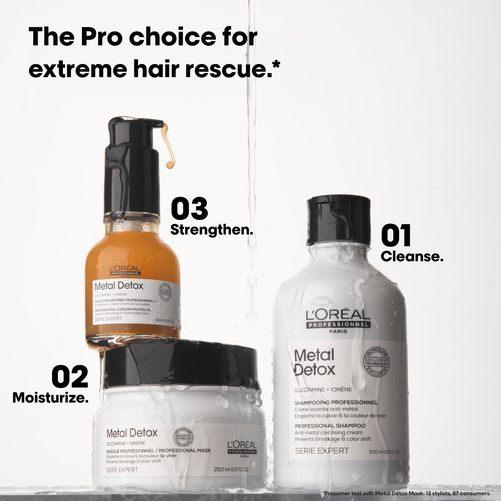 L'OREAL l DX シャンプー &マスク セット L'Oréal Professionnel Metal Detox Shampoo and Masque Bundle