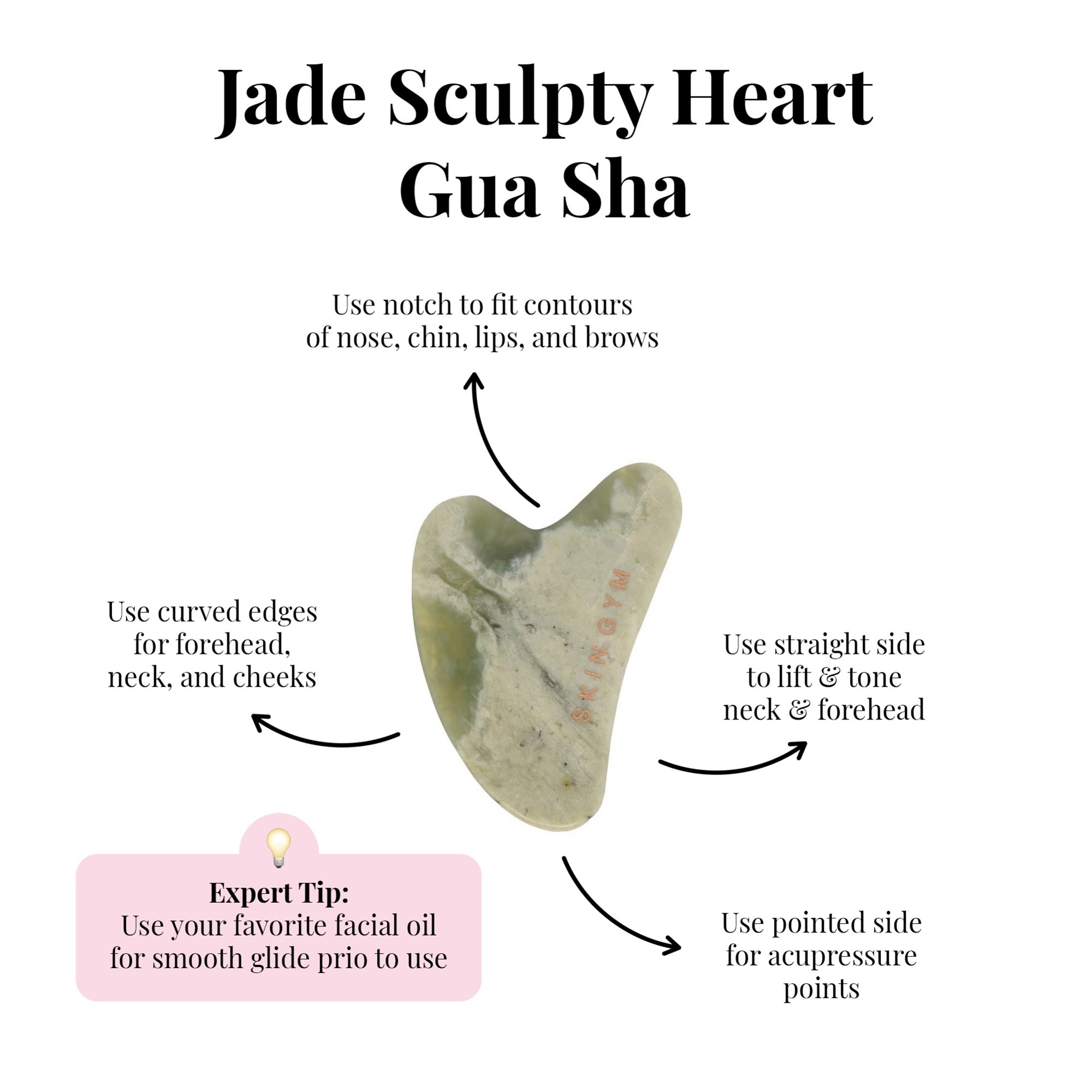 Skin Gym Jade Sculpty Heart | Dermstore