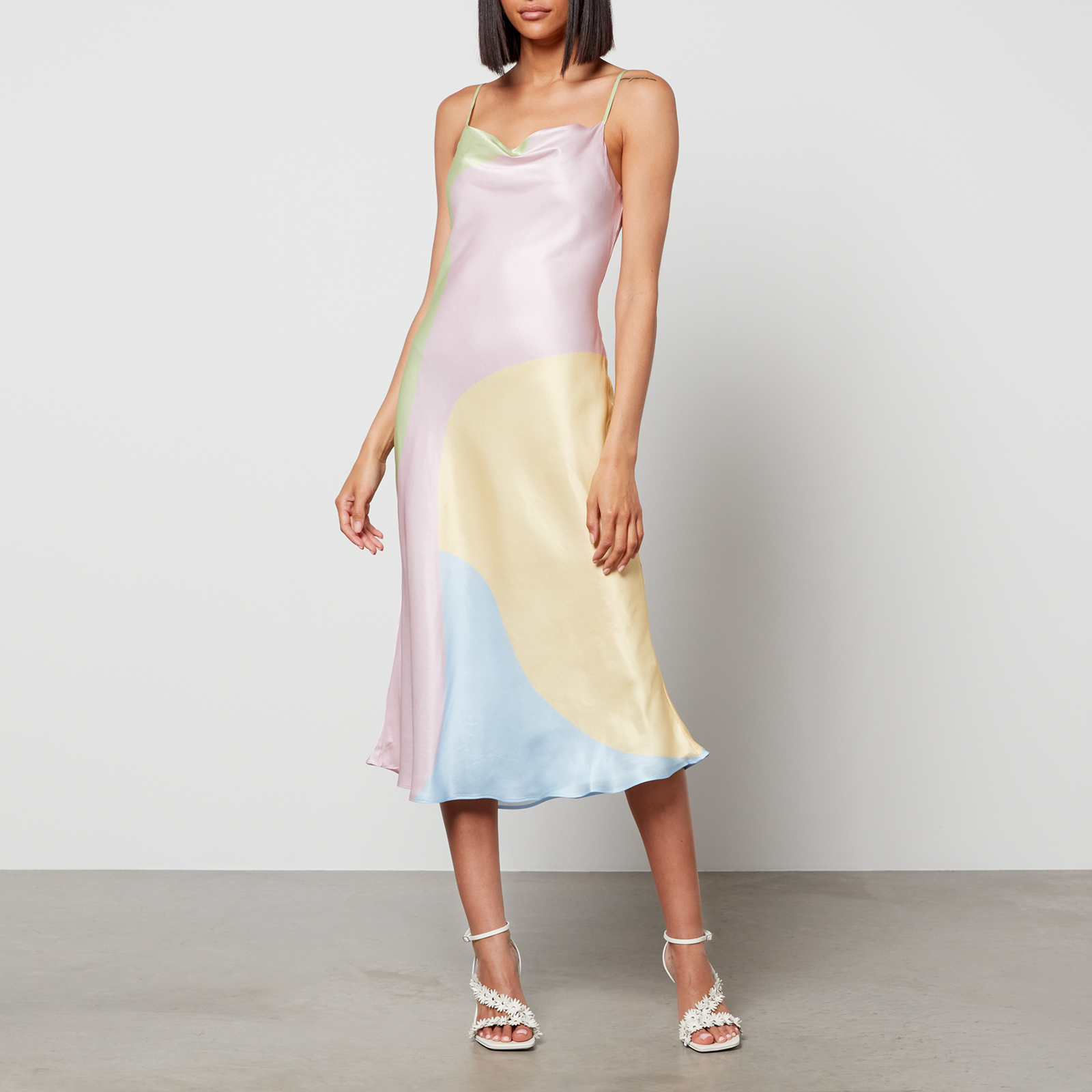 Olivia Rubin Women s Aubrey Midi Dress Colourblock Coggles