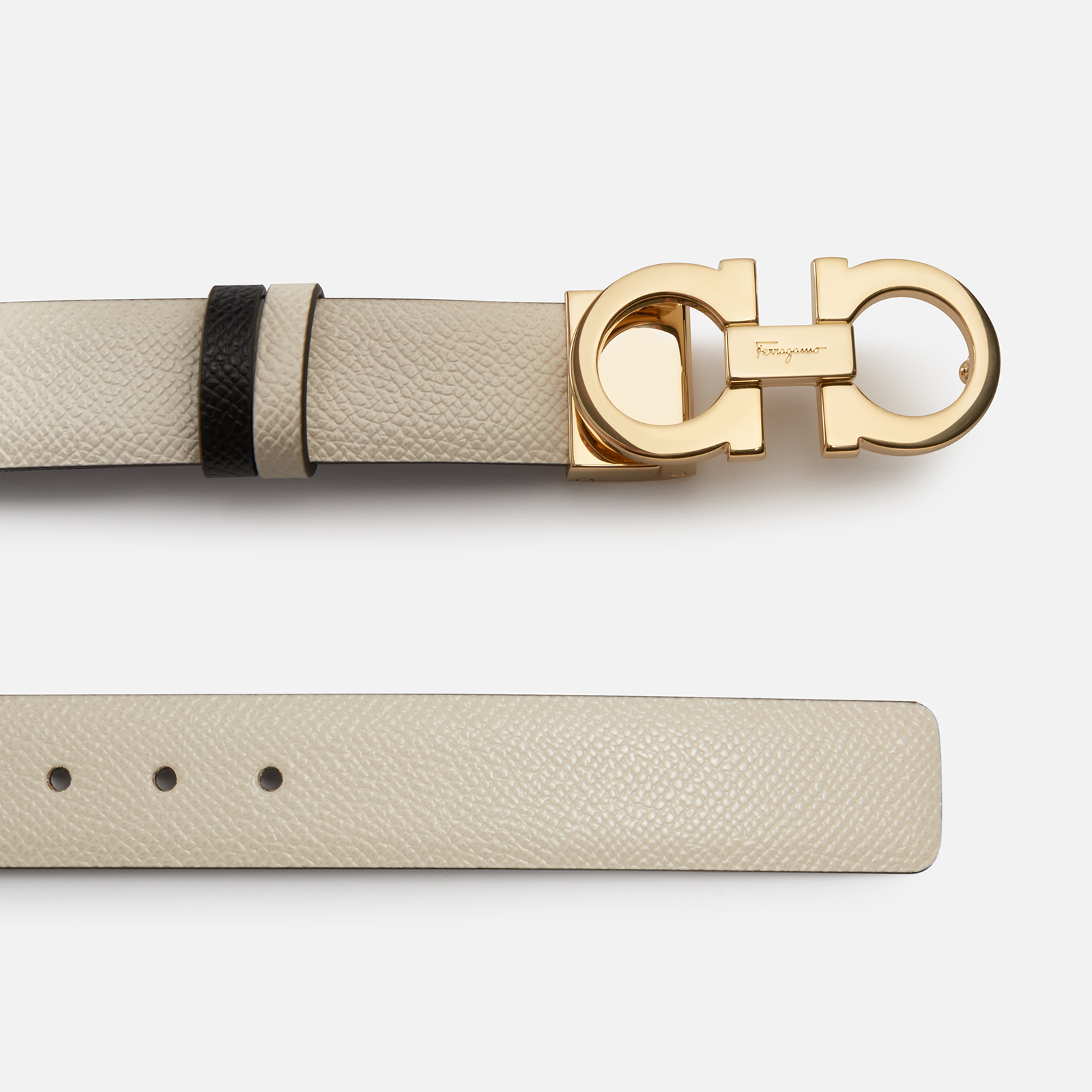 Salvatore Ferragamo Women's Gancini Reversible Belt 25mm