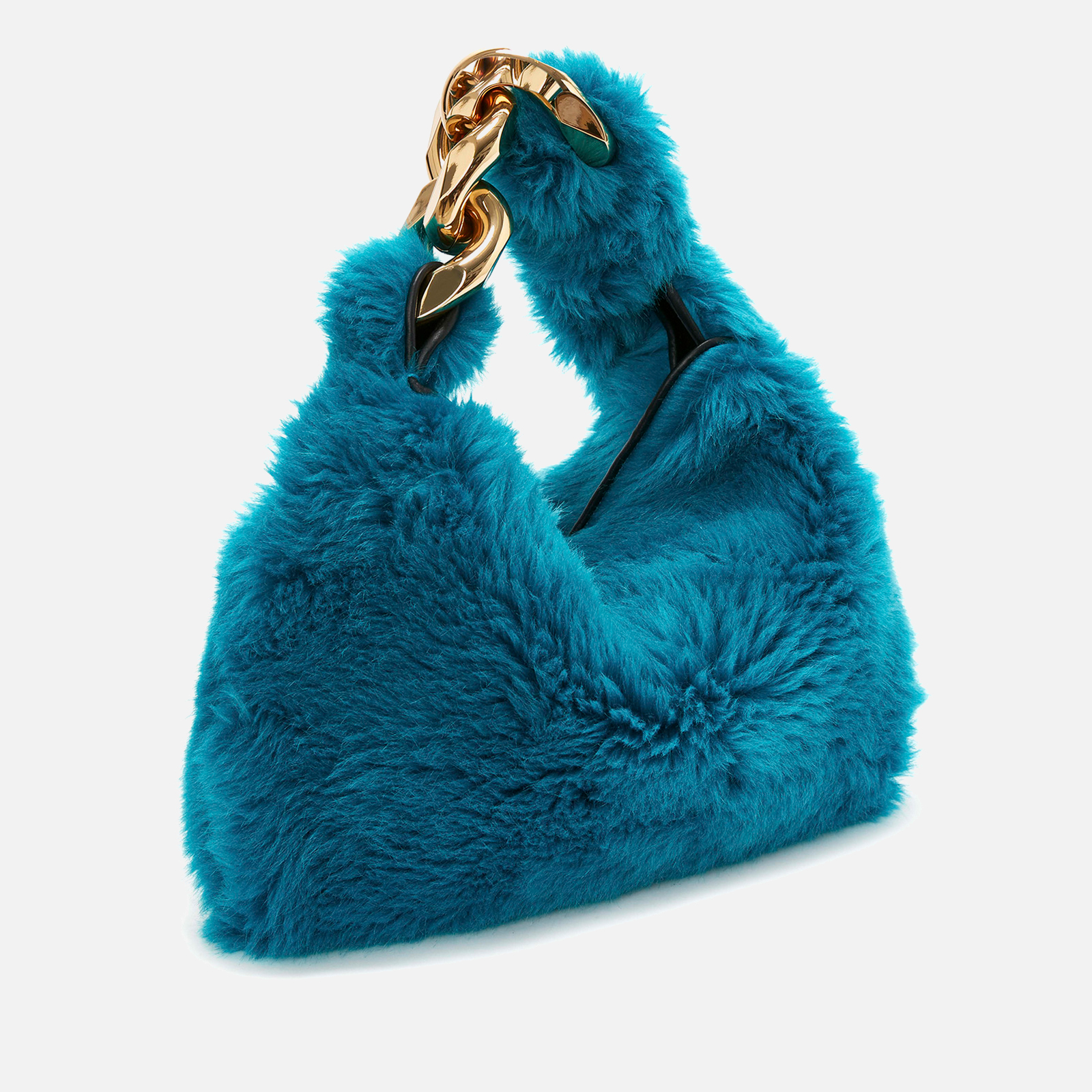 JW Anderson Small Chain Faux Fur Tote Bag | Coggles