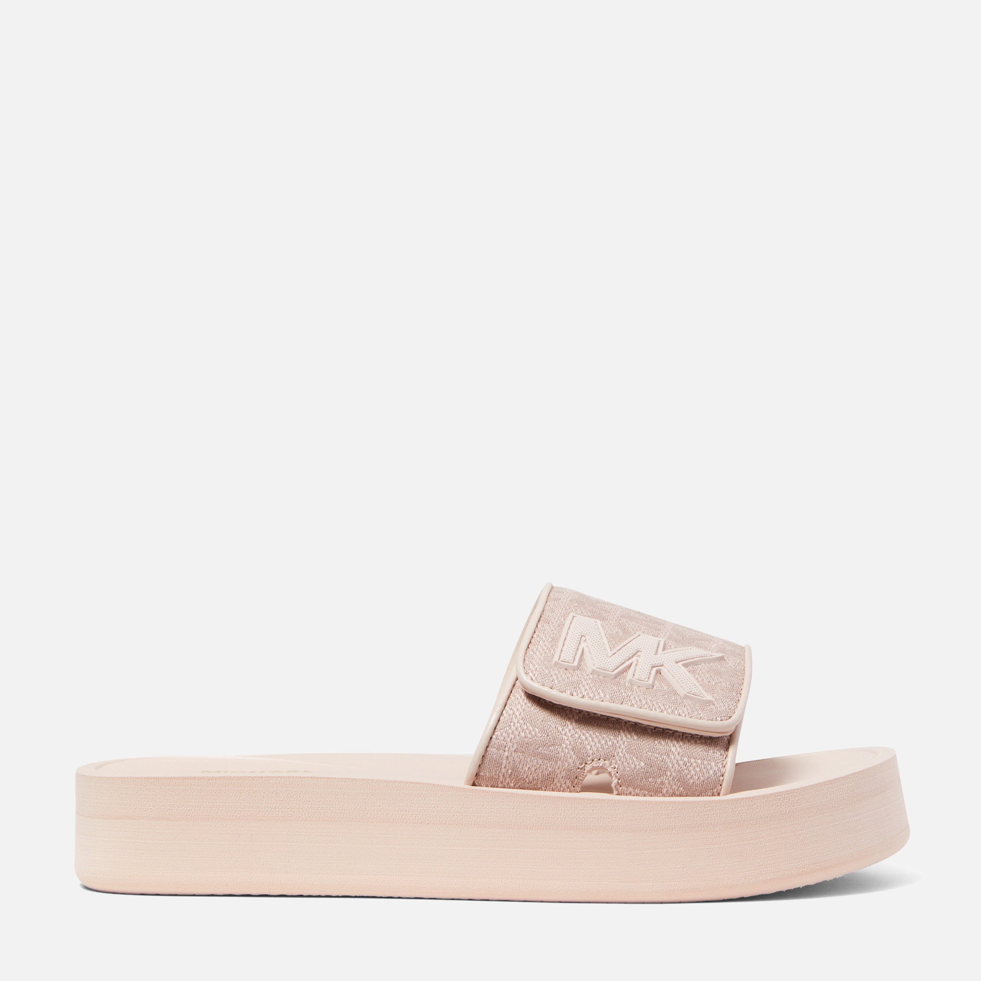 MICHAEL Michael Kors Women s Mk Platform Slide Sandals Soft Pink Fawn UK 3 Allsole