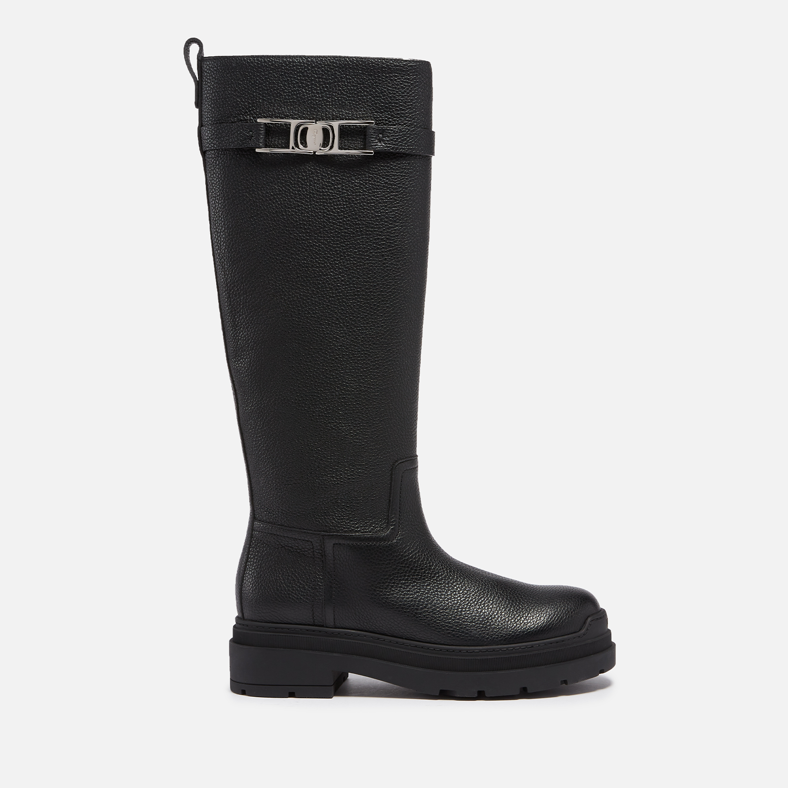 Ferragamo over hot sale the knee boots