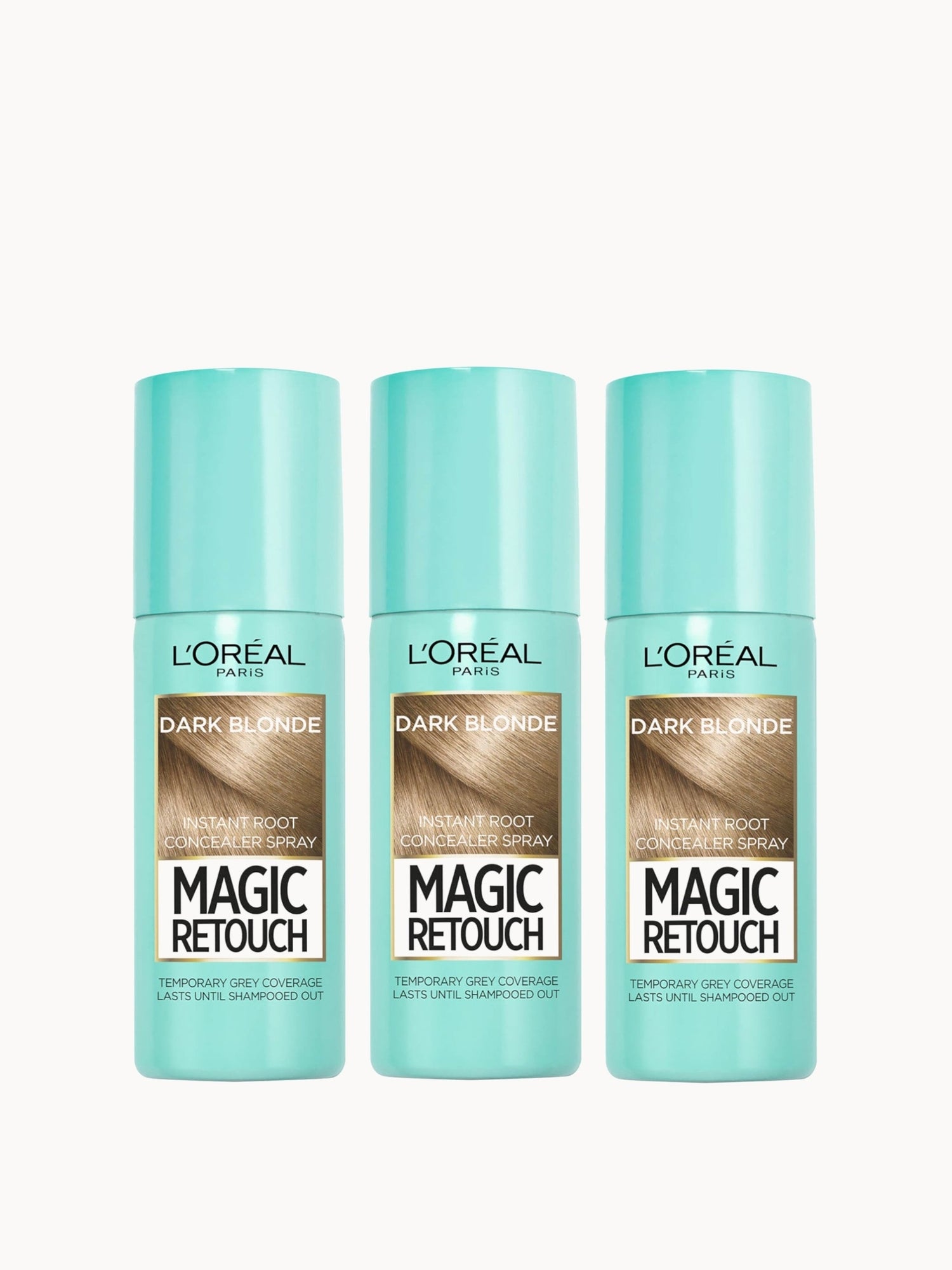 L’Oréal Paris Magic Retouch Dark Blonde Root Concealer Spray Trio Bundle