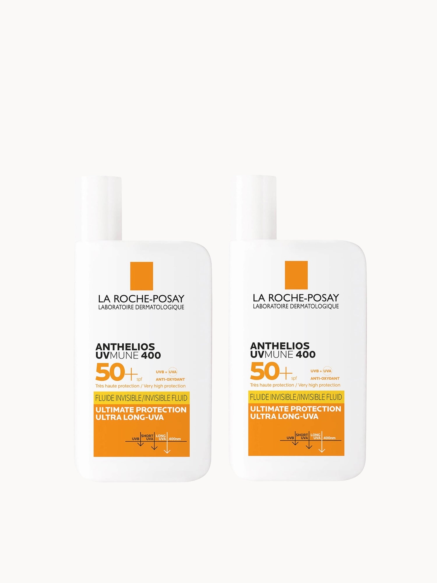 La Roche-Posay Anthelios UVMune 400 Invisible Fluid SPF50+ Sun Cream Duo