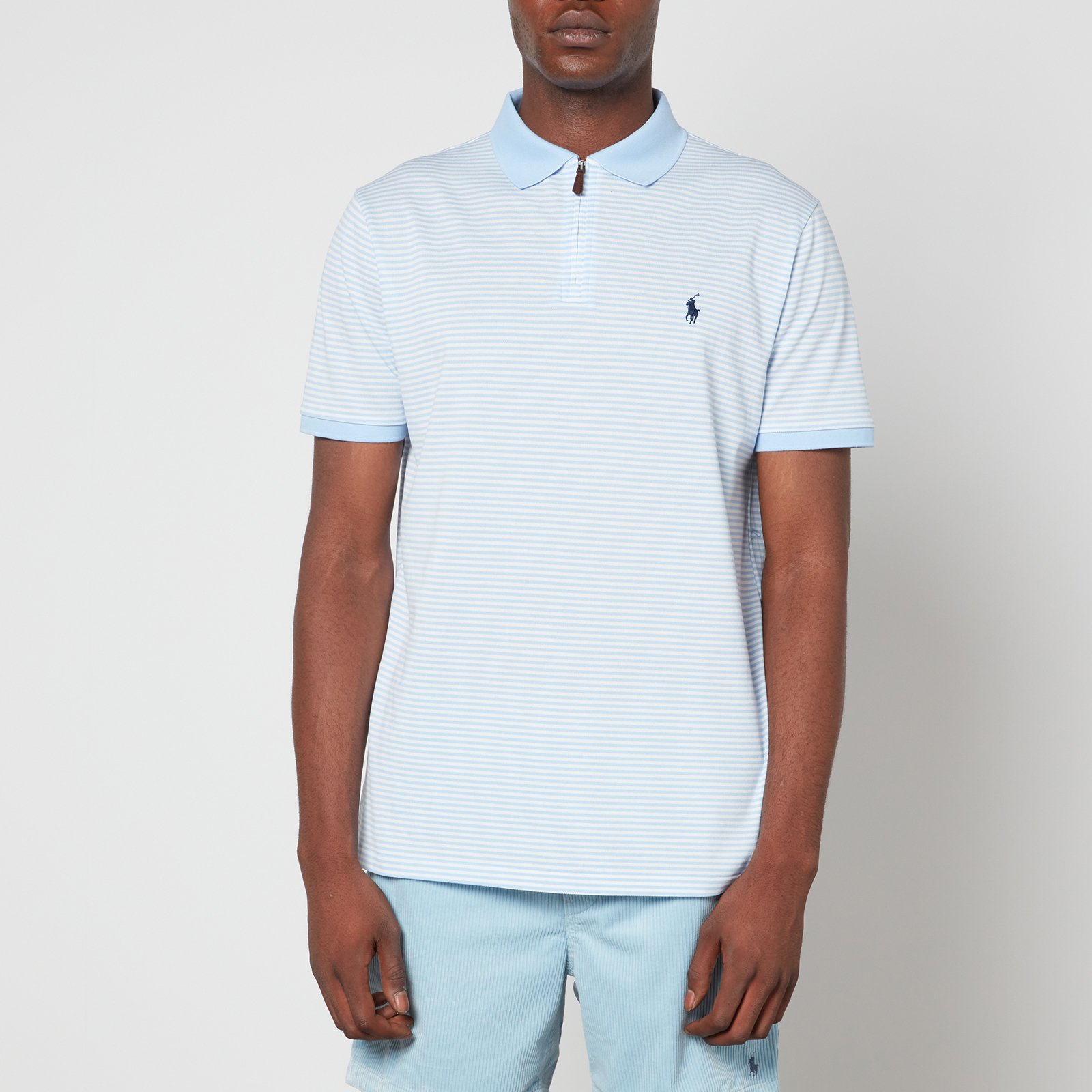 Polo Ralph Lauren Striped Stretch-Cotton Piqué Polo Shirt | Coggles