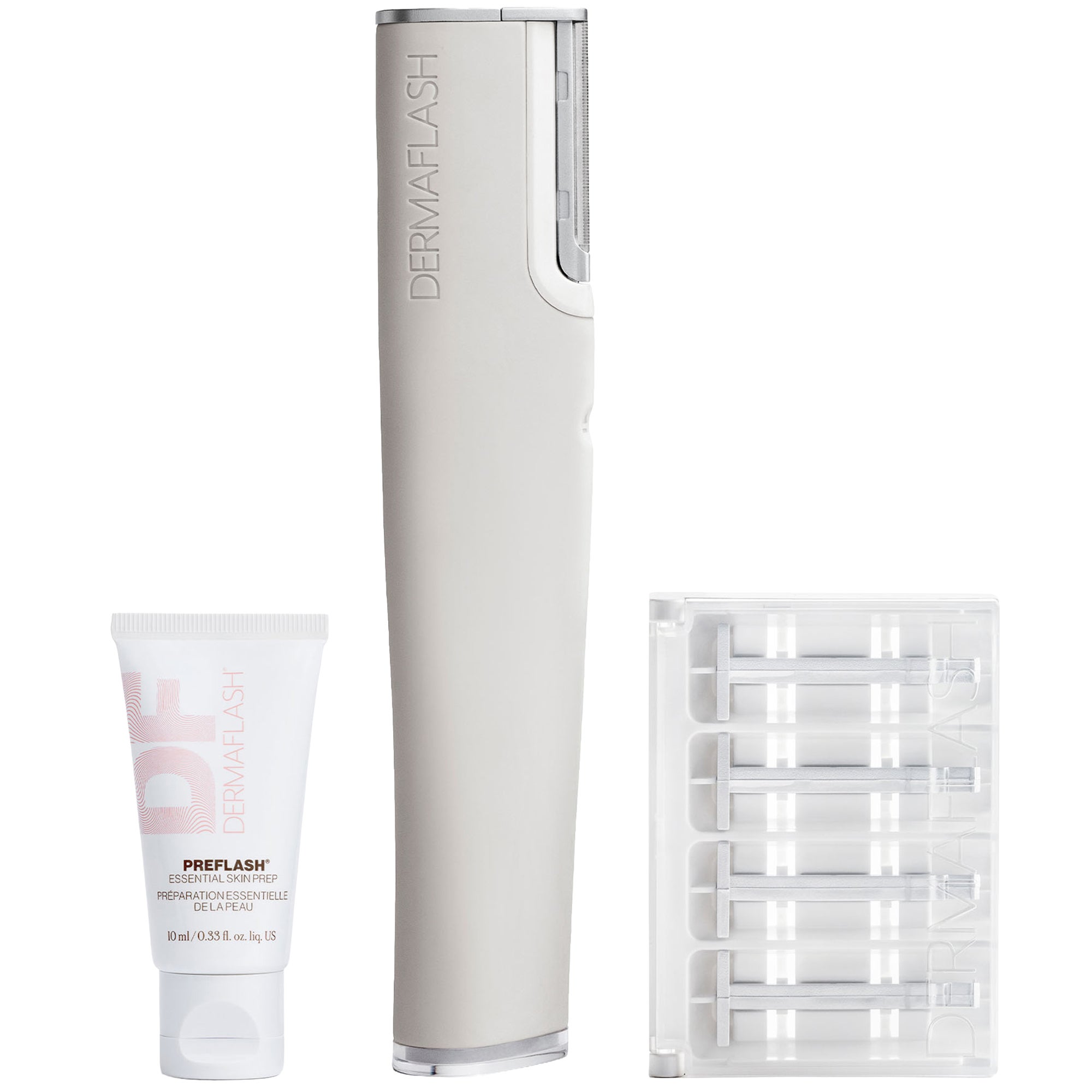 DERMAFLASH Luxe+ Advanced Sonic Dermaplaning and Peach Fuzz