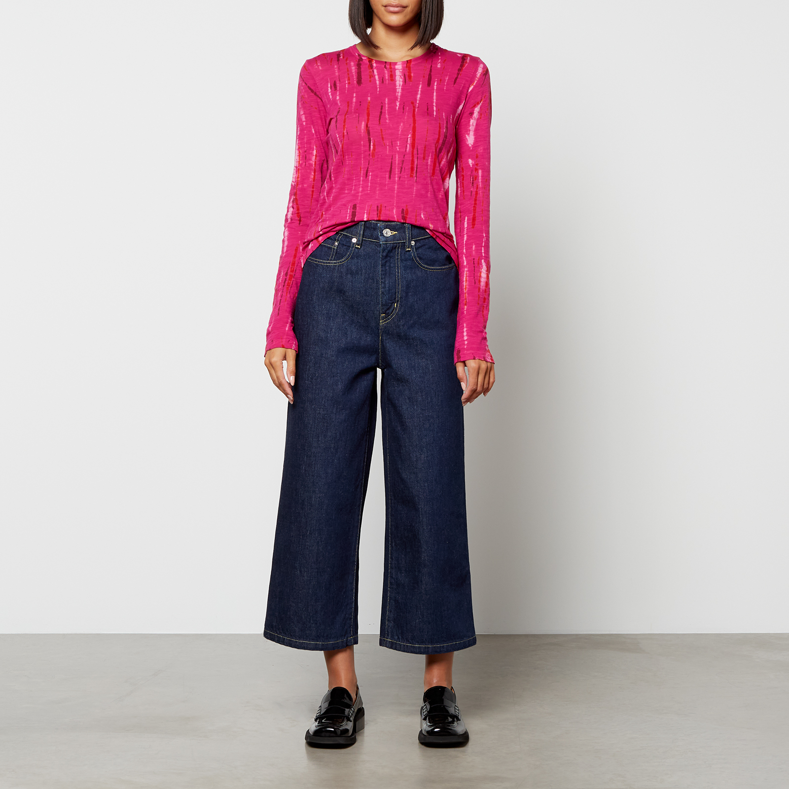 KENZO Sumire Cropped Denim Wide-Leg Jeans - W26 | Coggles KENZO Sumire Cropped Denim Wide-Leg Jeans - W26 | Coggles