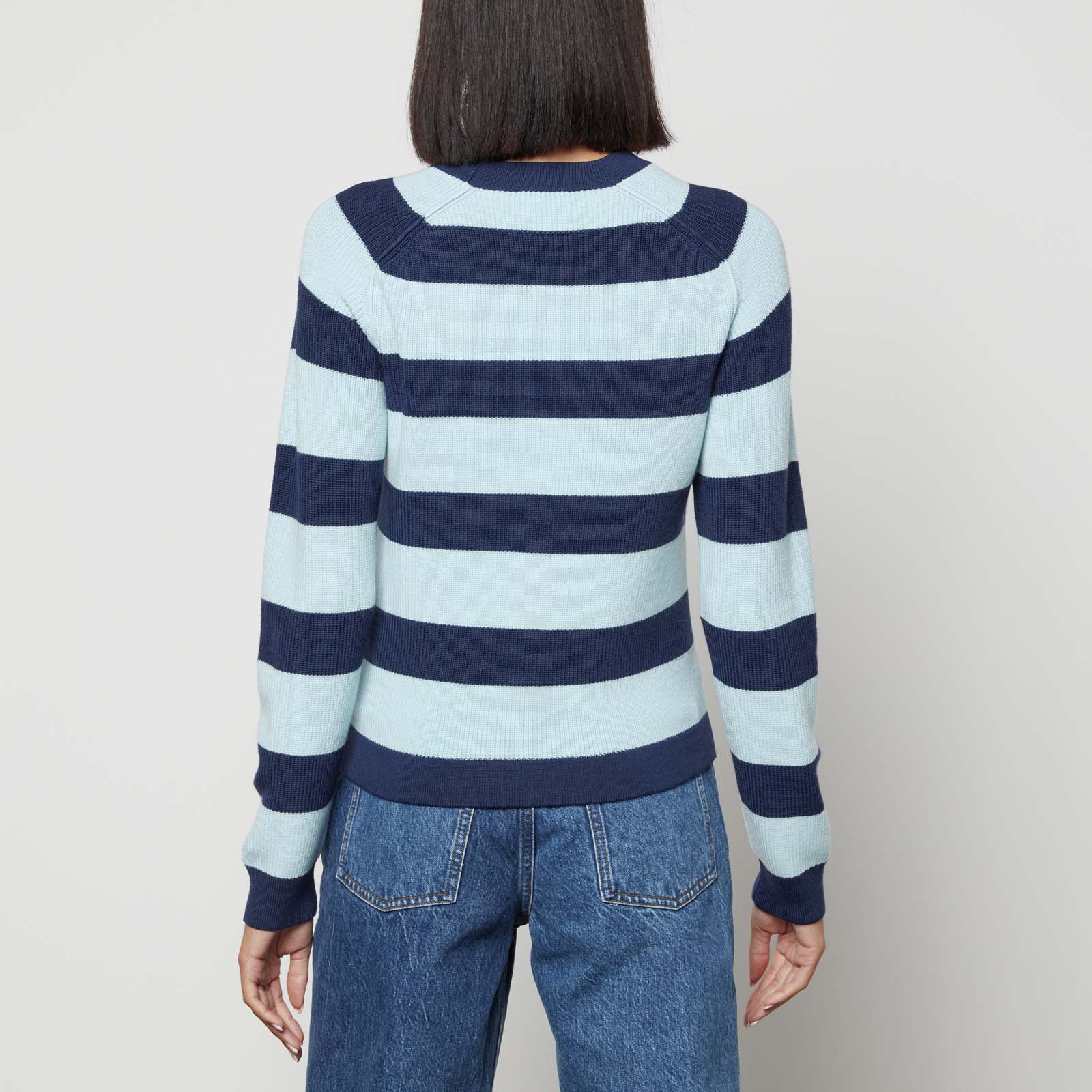 KENZO Striped Wool and Cotton-Blend Jumper