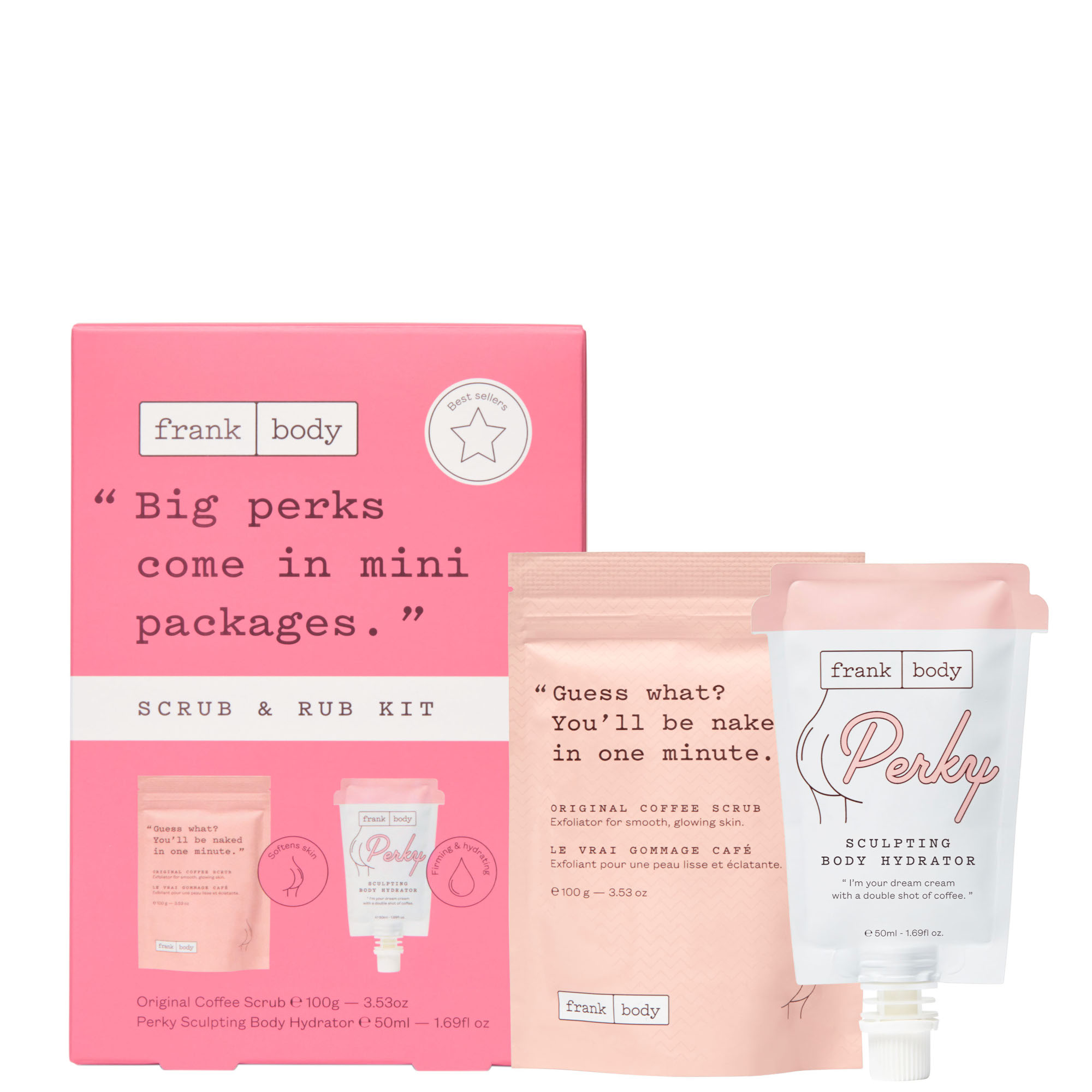 cult frank body Scrub and Rub Kit