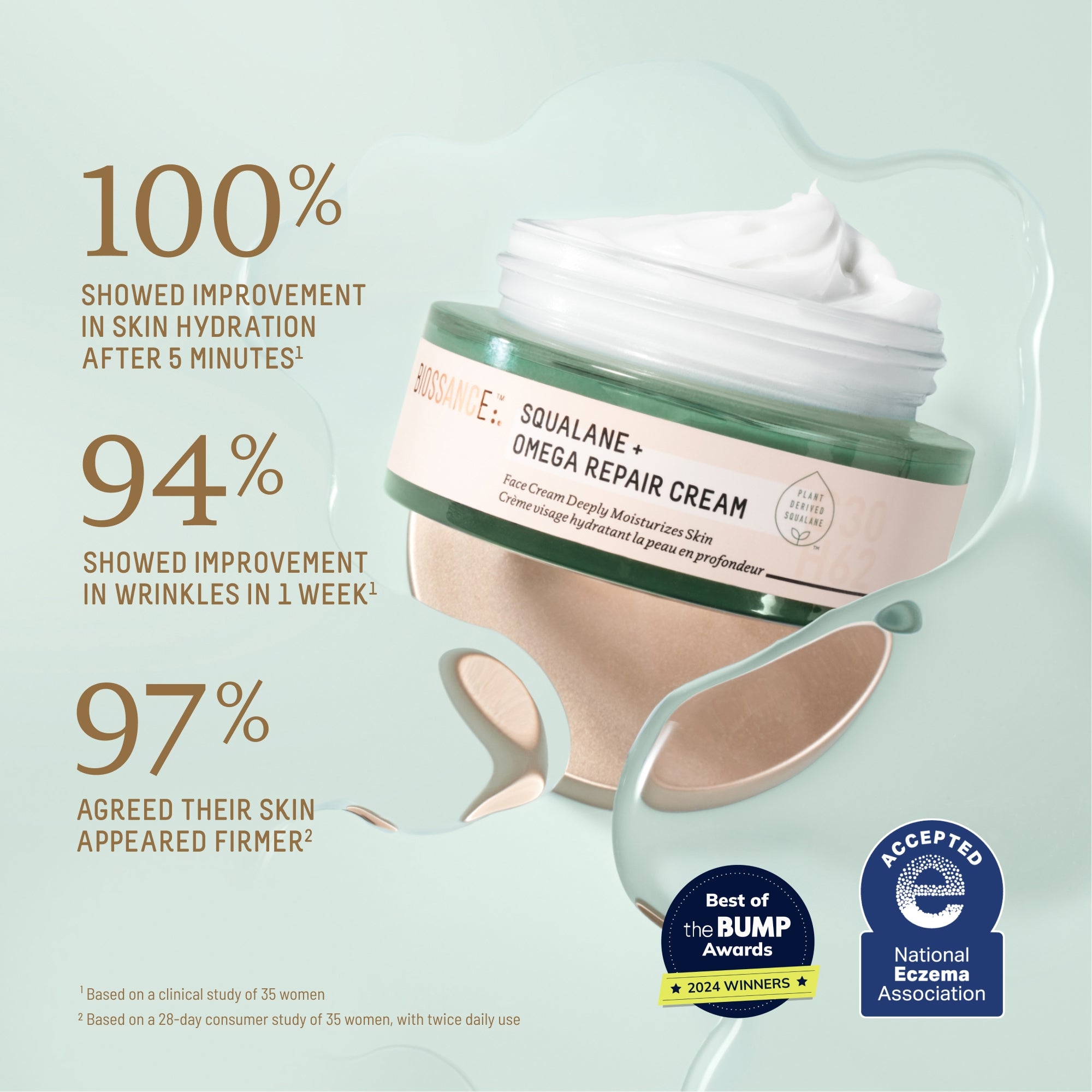 Squalane + Omega Repair Cream Travel Size | Biossance
