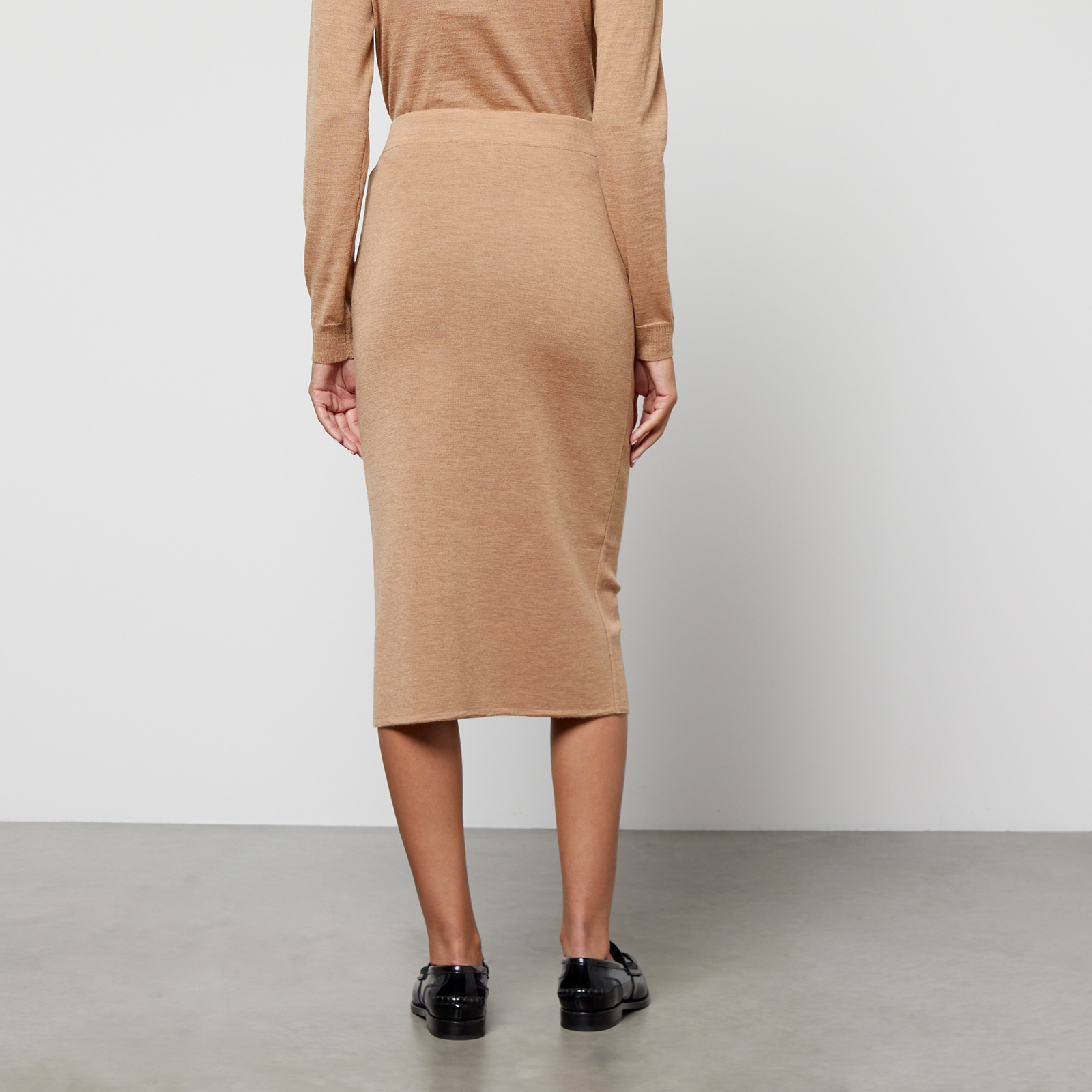 Max Mara Studio Fleur Wool Midi Skirt - XS | Coggles