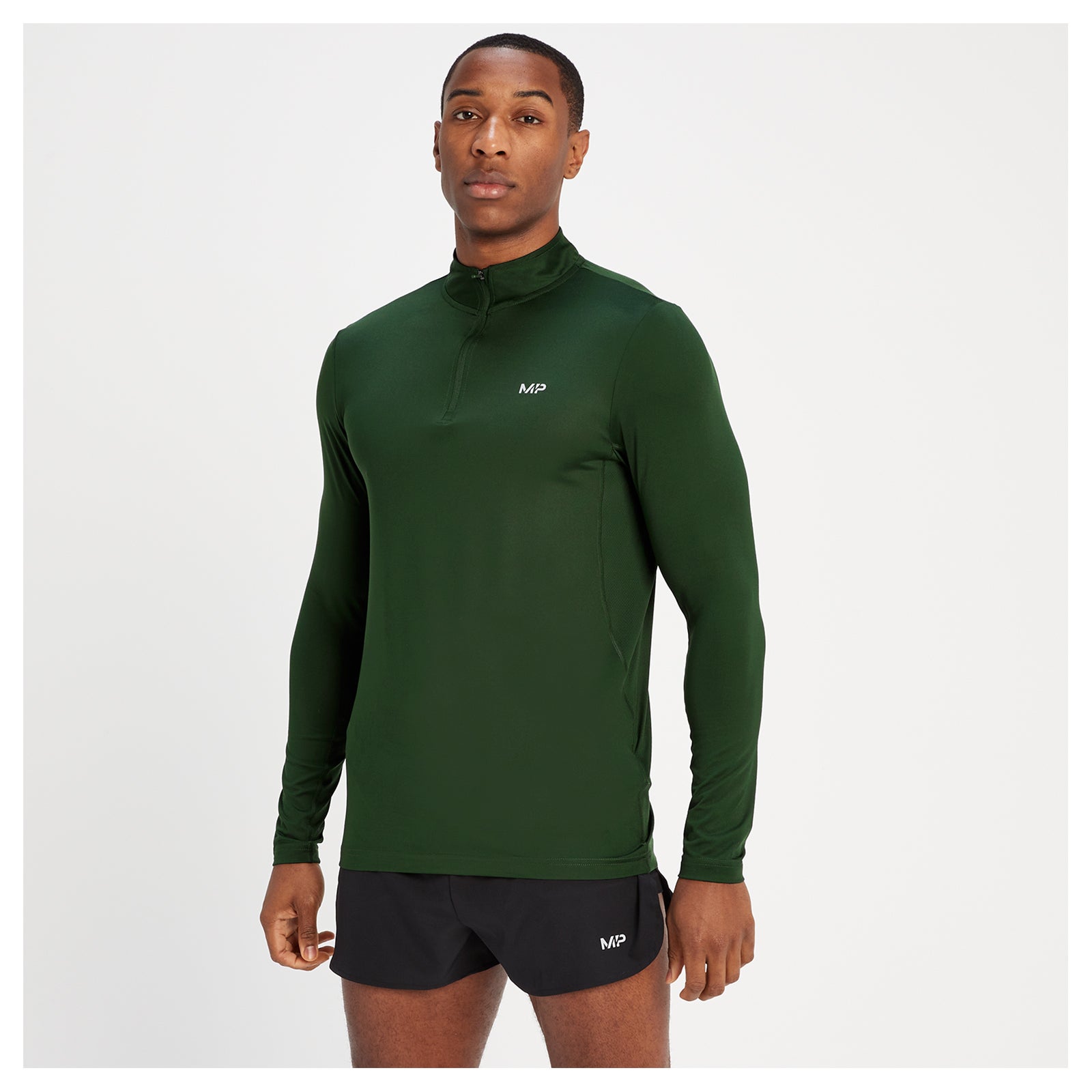 MP Men's Velocity 1/4 Zip - Evergreen | Myprotein