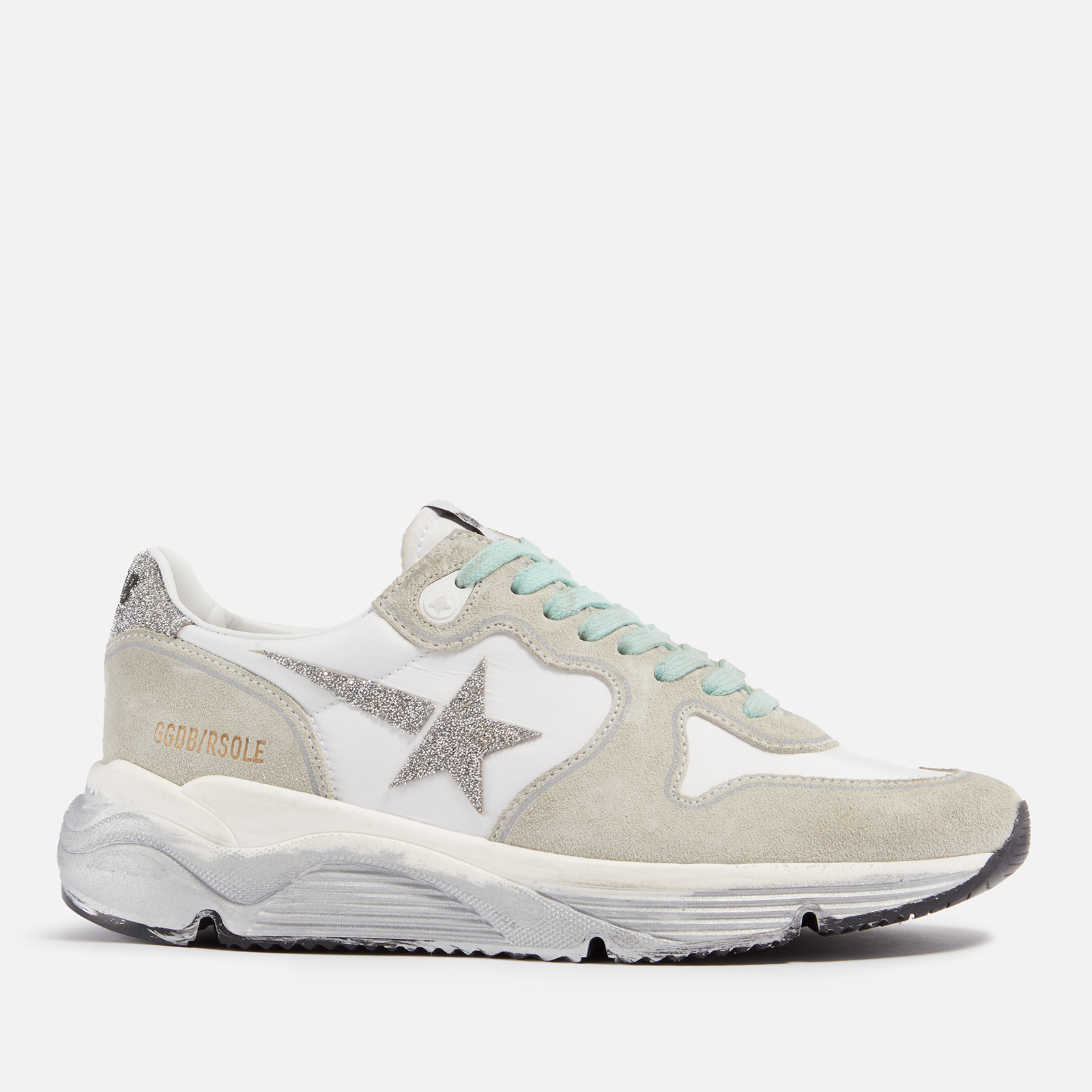 Golden Goose Running Leather and Suede Trainers | Coggles