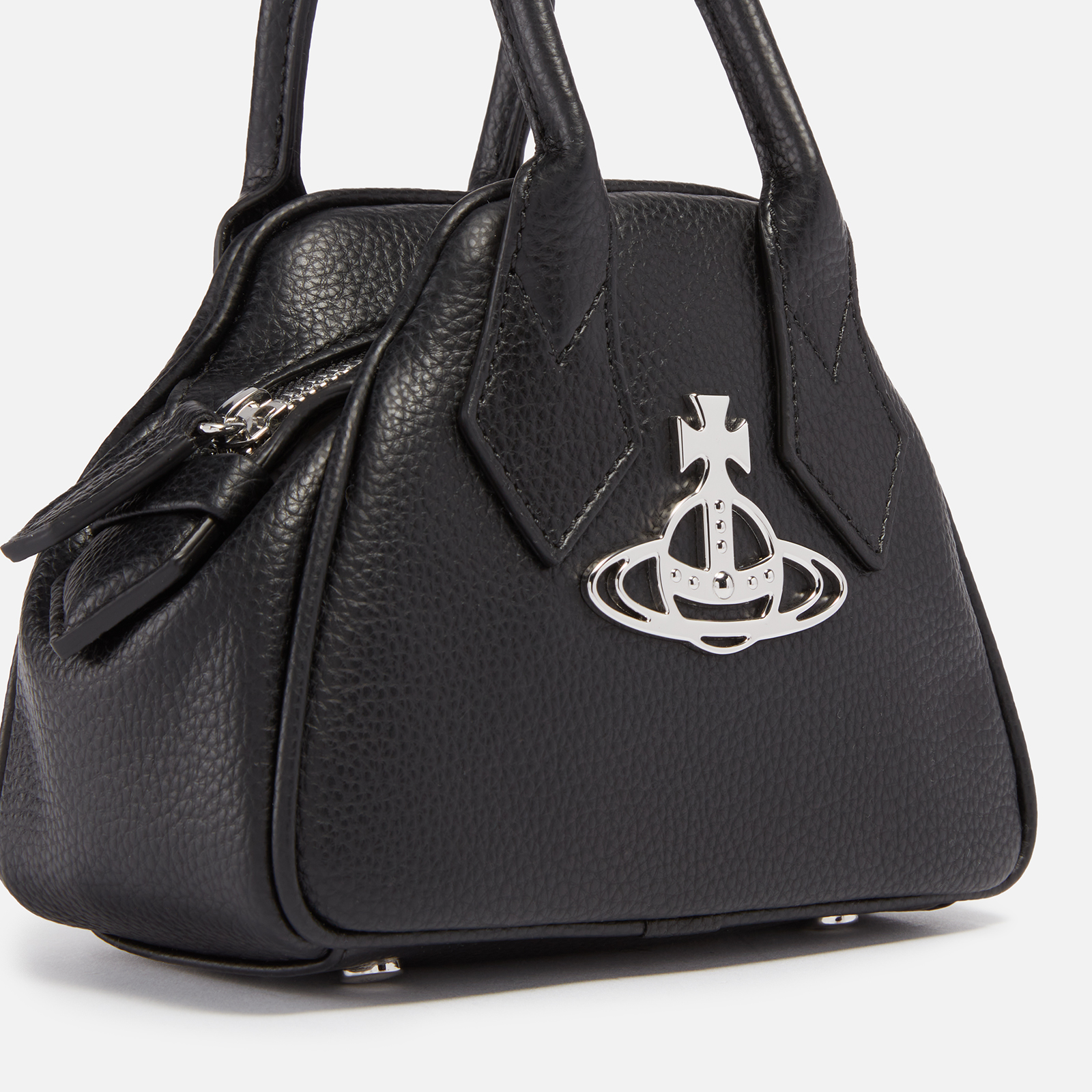【Vivienne Westwood】 Re-Vegan Grain Mini Yasmine Bag Black Mini Yasmine Bag in BLACK | Vivienne Westwood®