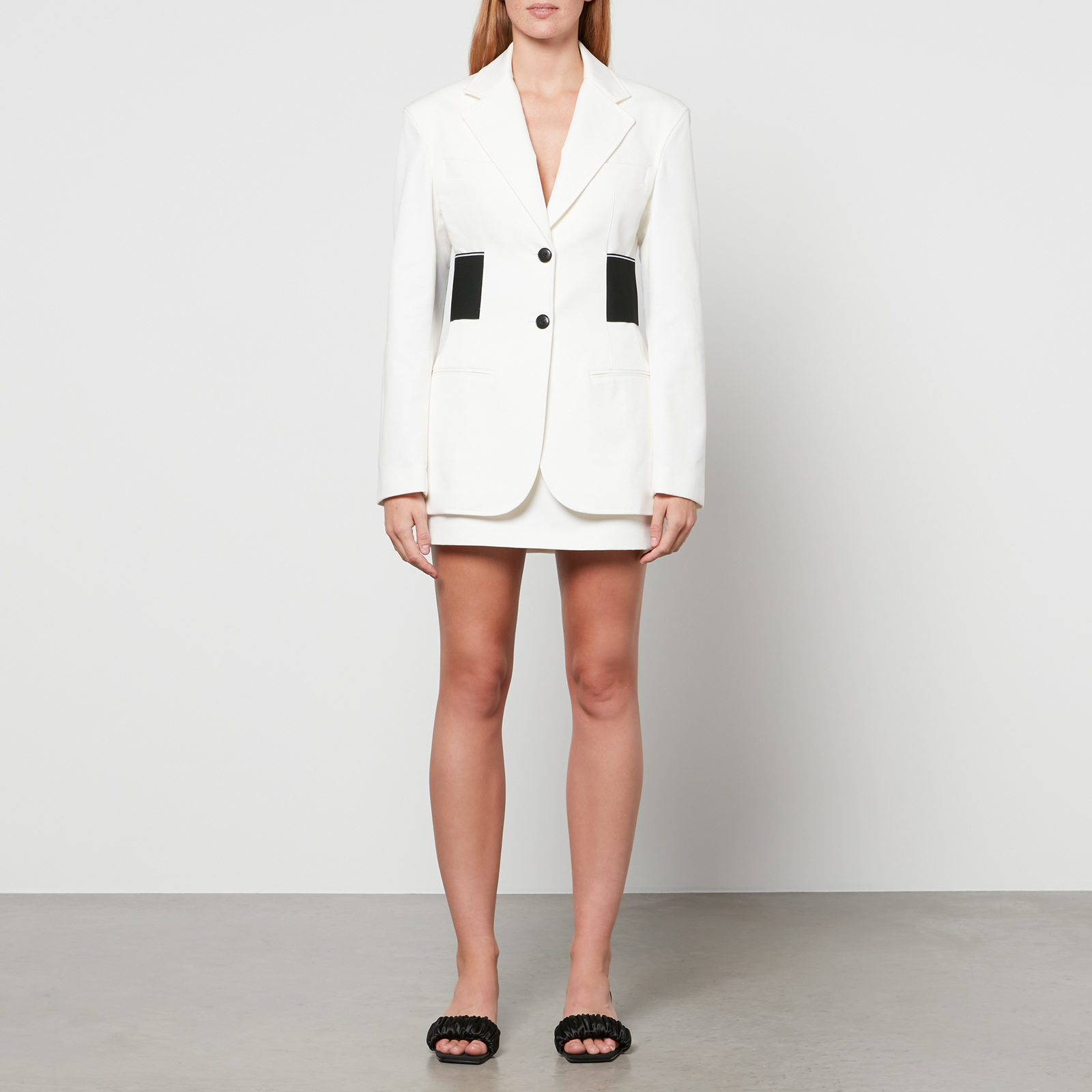 ワンピース ALEXANDER WANG Women Mid Skirts 1WC4246704100 White Alexander Wang Women's Logo Elastic Blazer - White - US 2/UK