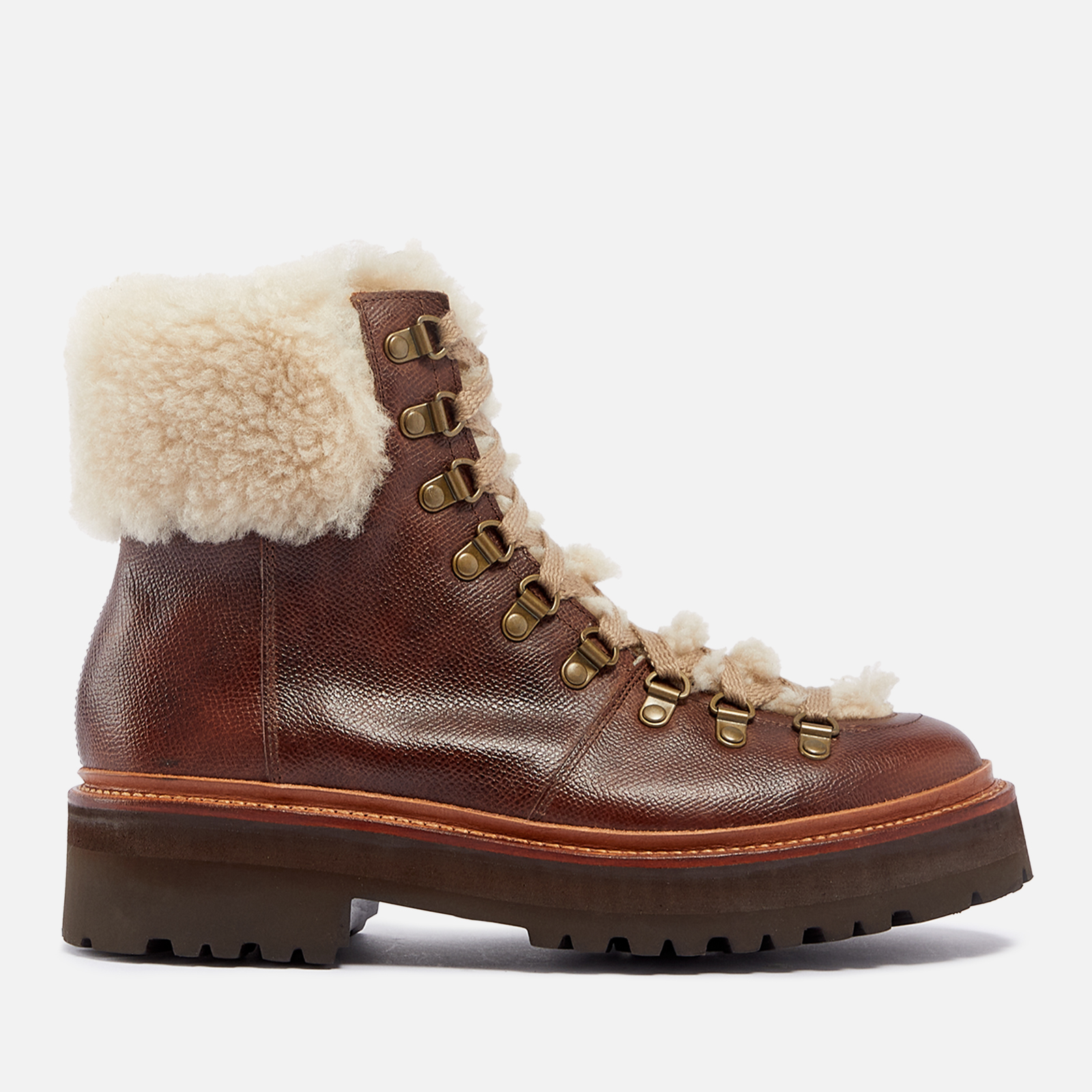 Find women's faux outlet fur lined hiker boots