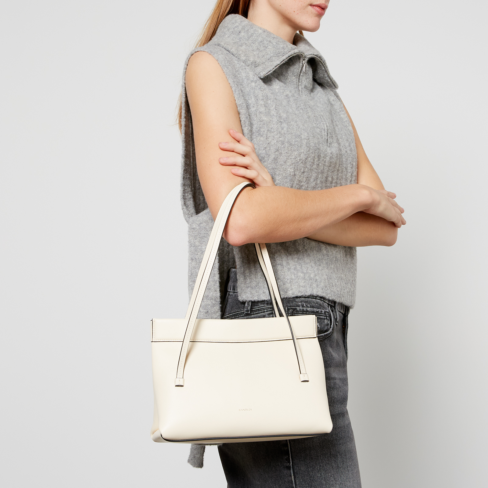 トートバッグ WANDLER Joanna Bag Mini in Brown Leather Joanna Bag Mini in Brown Leather