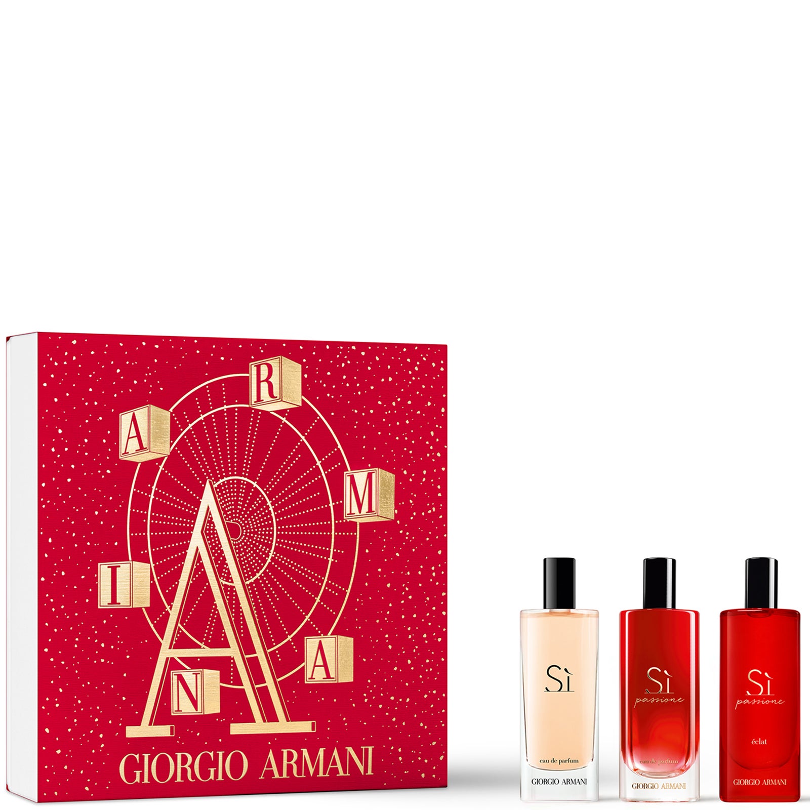 Giorgio Armani Si 香水 大小セット Armani Si Eau De Parfum Mini Gift Set for Her | LOOKFANTASTIC