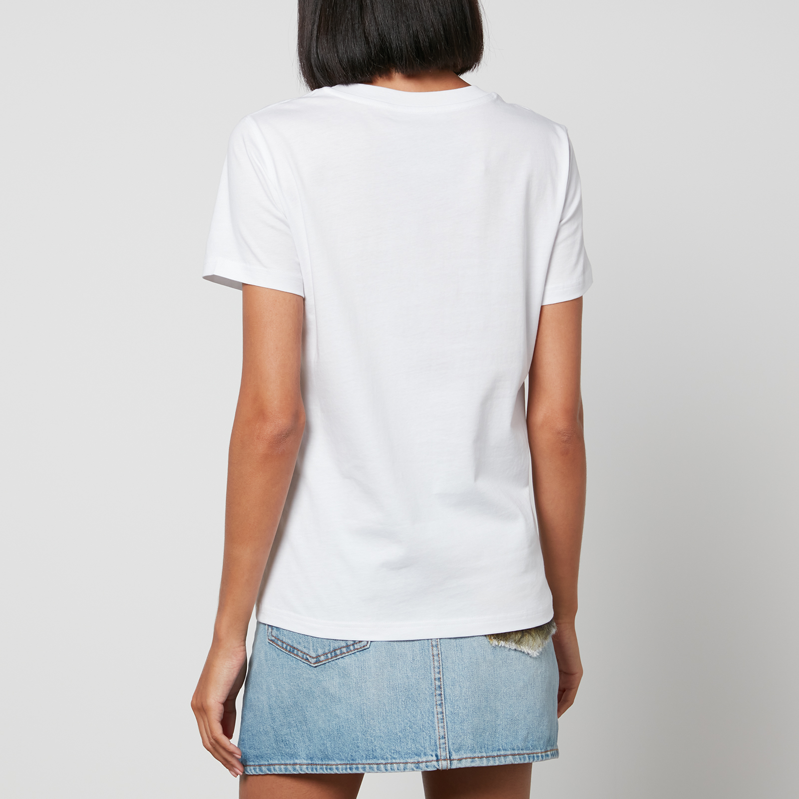 Moschino Women's Couture Logo T Shirt - Fantasy print White