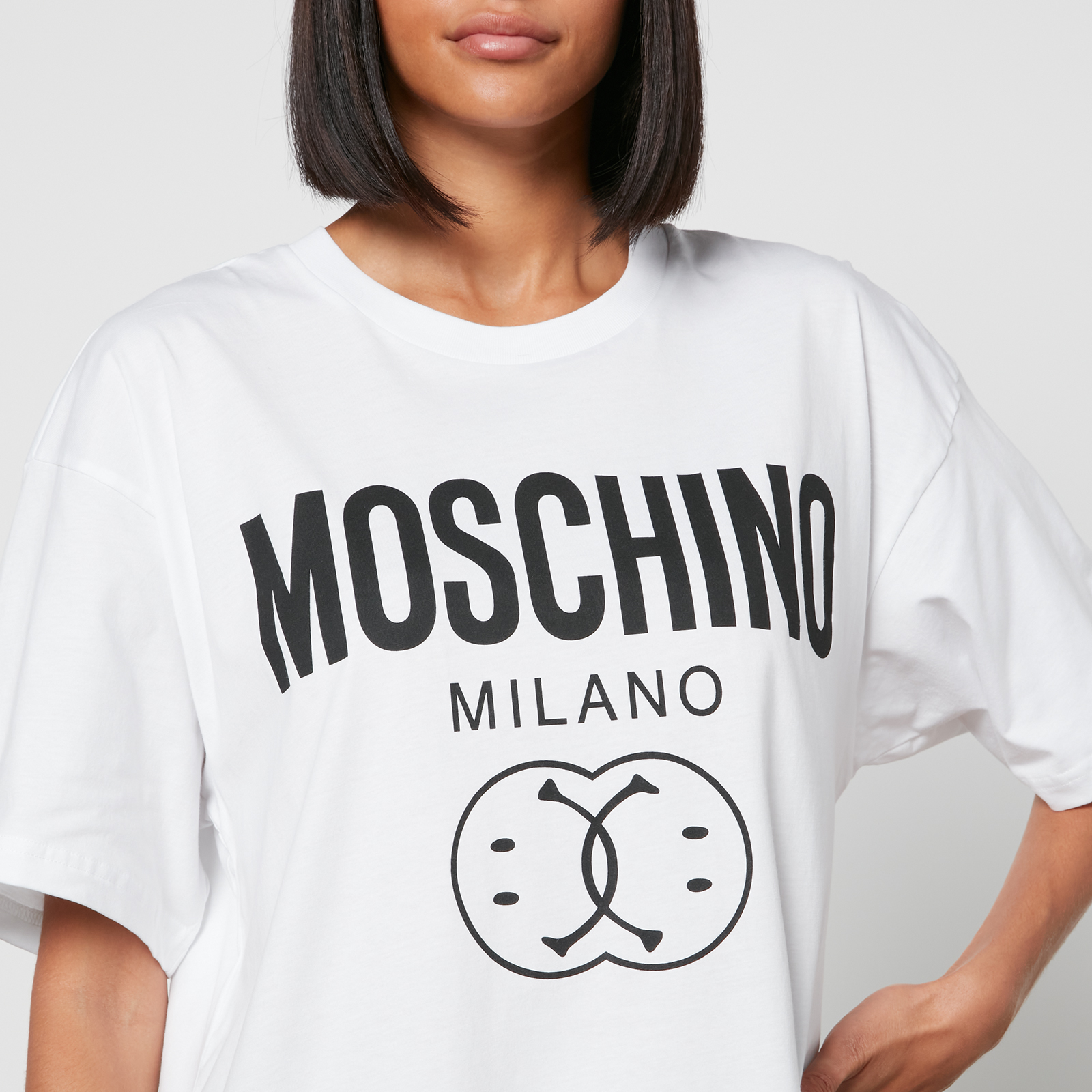 T-shirt Moschino White size M International in Cotton - 42799896