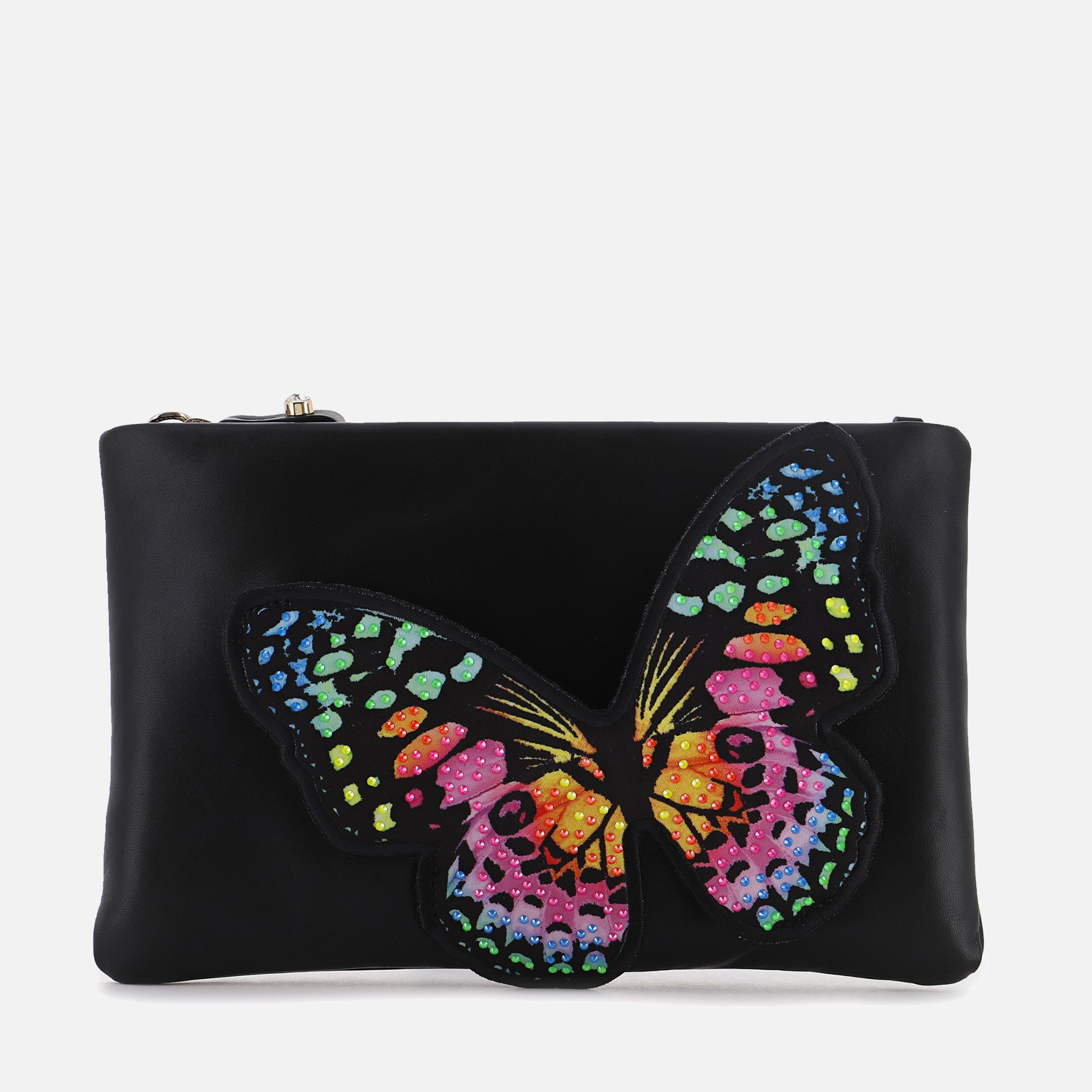 Sophia Webster Flossy Butterfly Leather Clutch Bag | Coggles