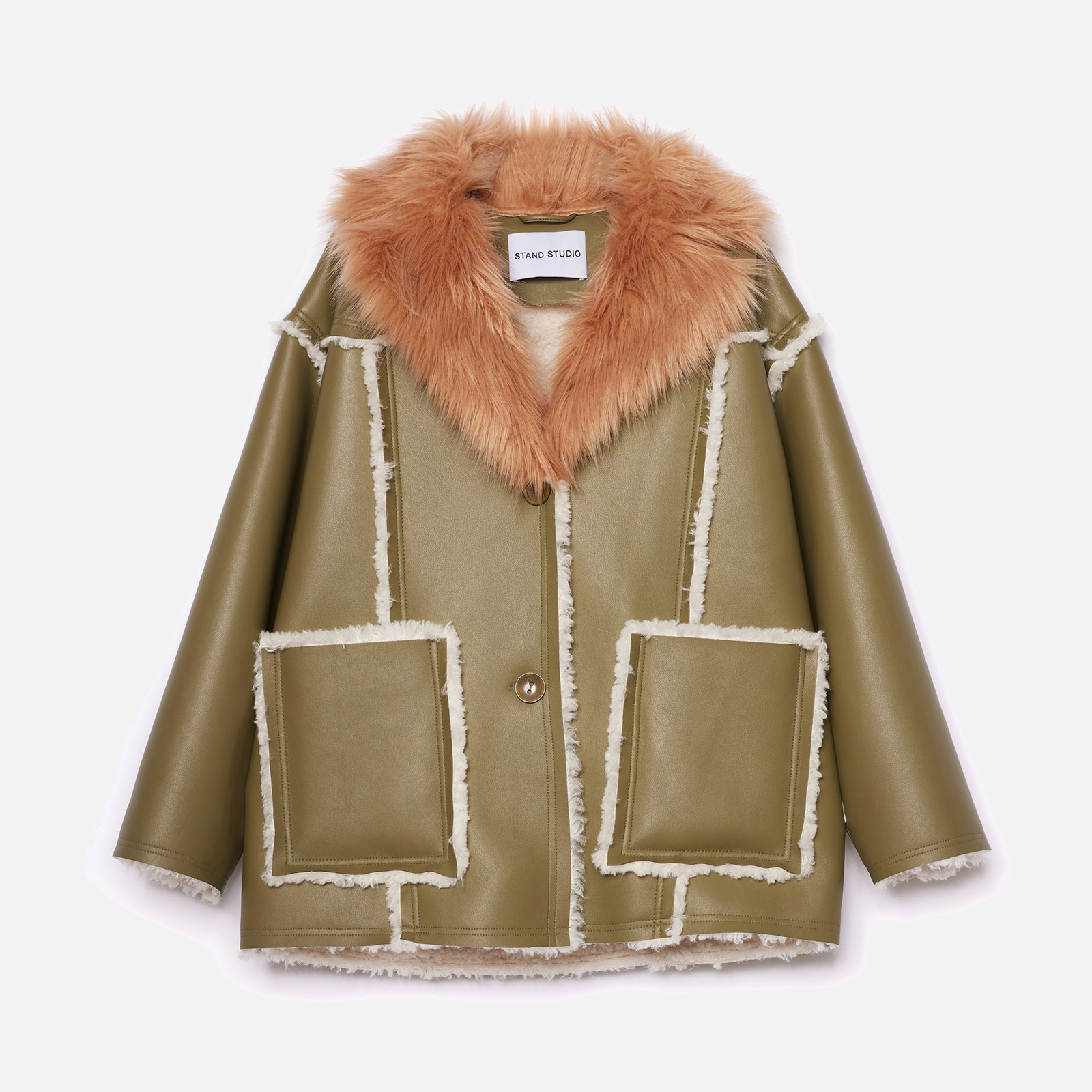 Stand Studio Merilyn shops Oversized Faux Shearling Jacket