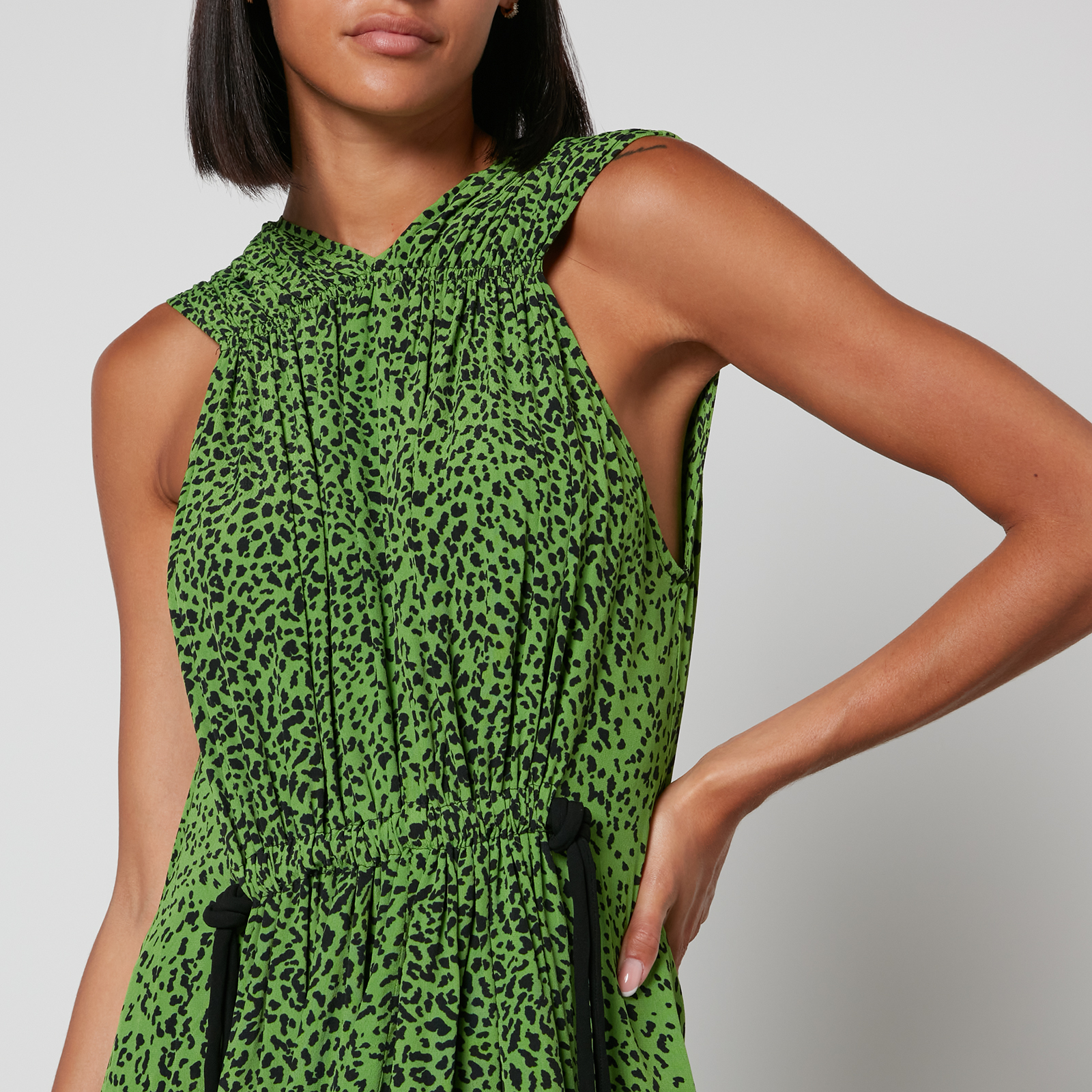 Proenza Schouler Leopard Print Crepe De Chine Dress Coggles