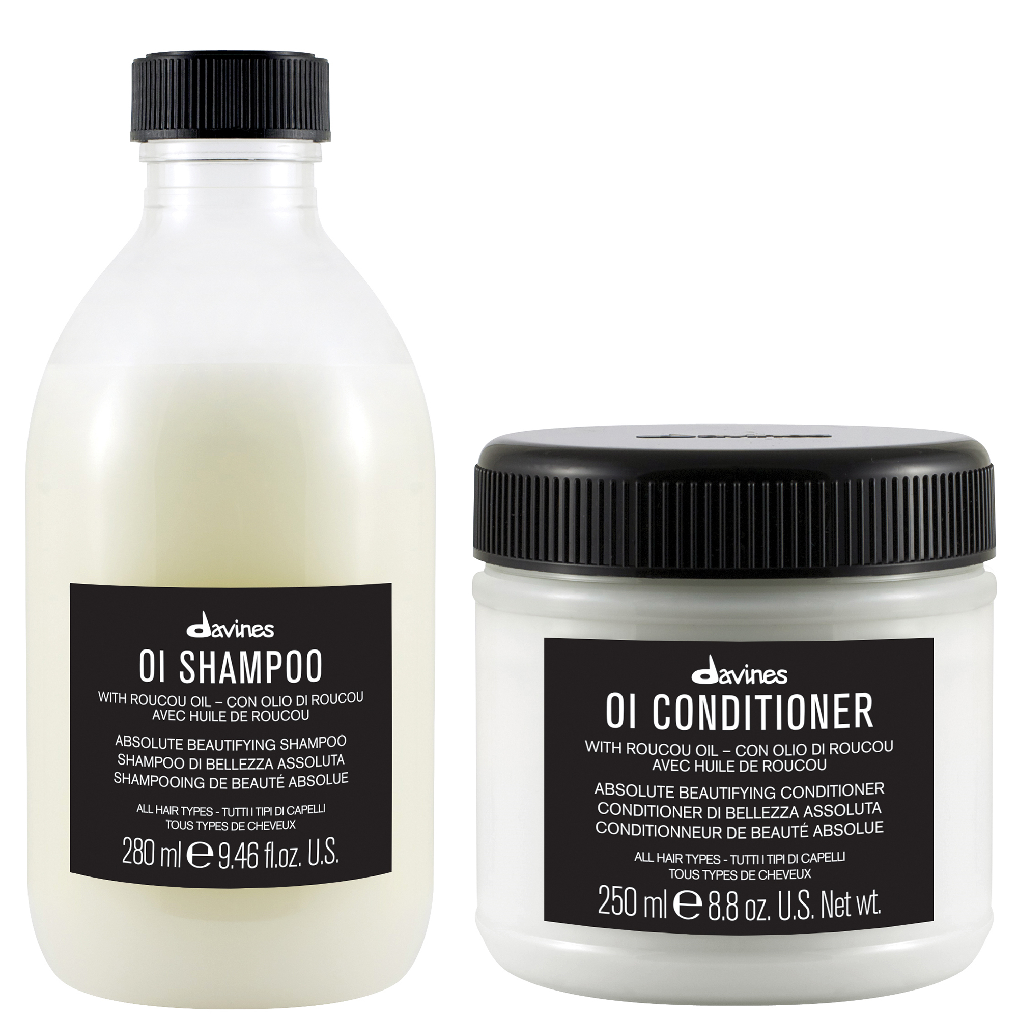 Davines OI Shampoo and Conditioner Duo | Cult Beauty