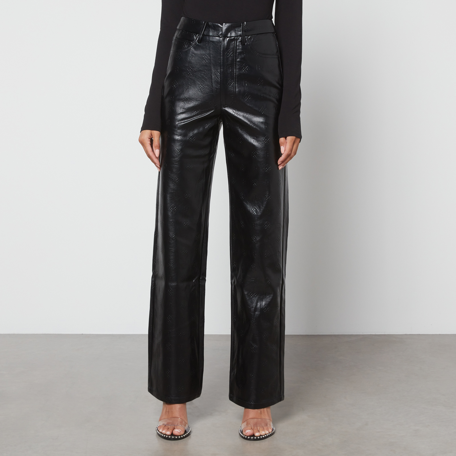 ROTATE Birger Christensen Rotie Faux Leather Trousers | Coggles