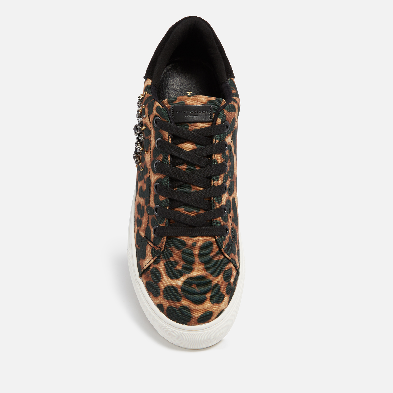 Kurt geiger hot sale leopard trainers