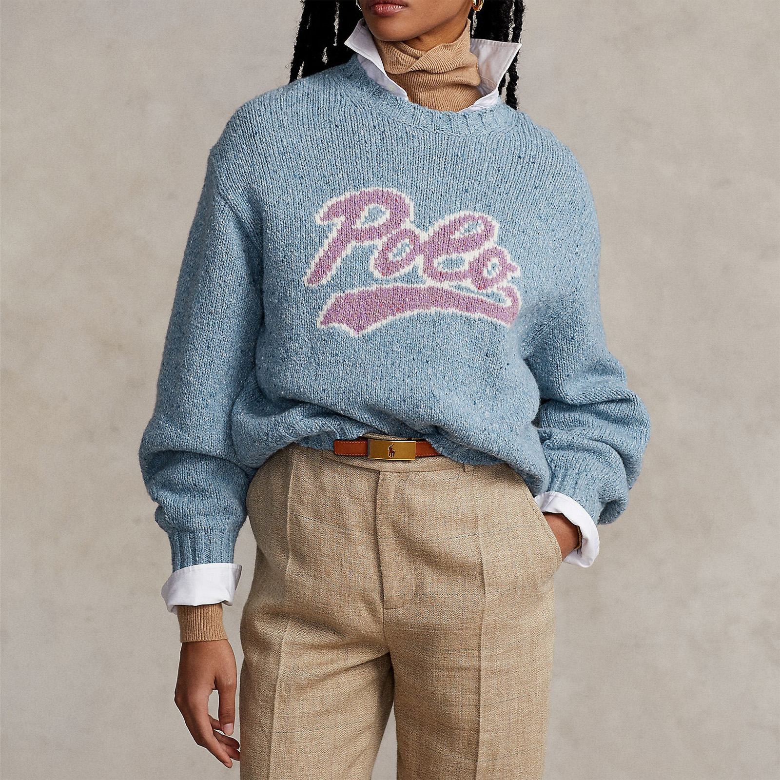 Polo Ralph Lauren Logo Intarsia-Knit Jumper - XS | Coggles