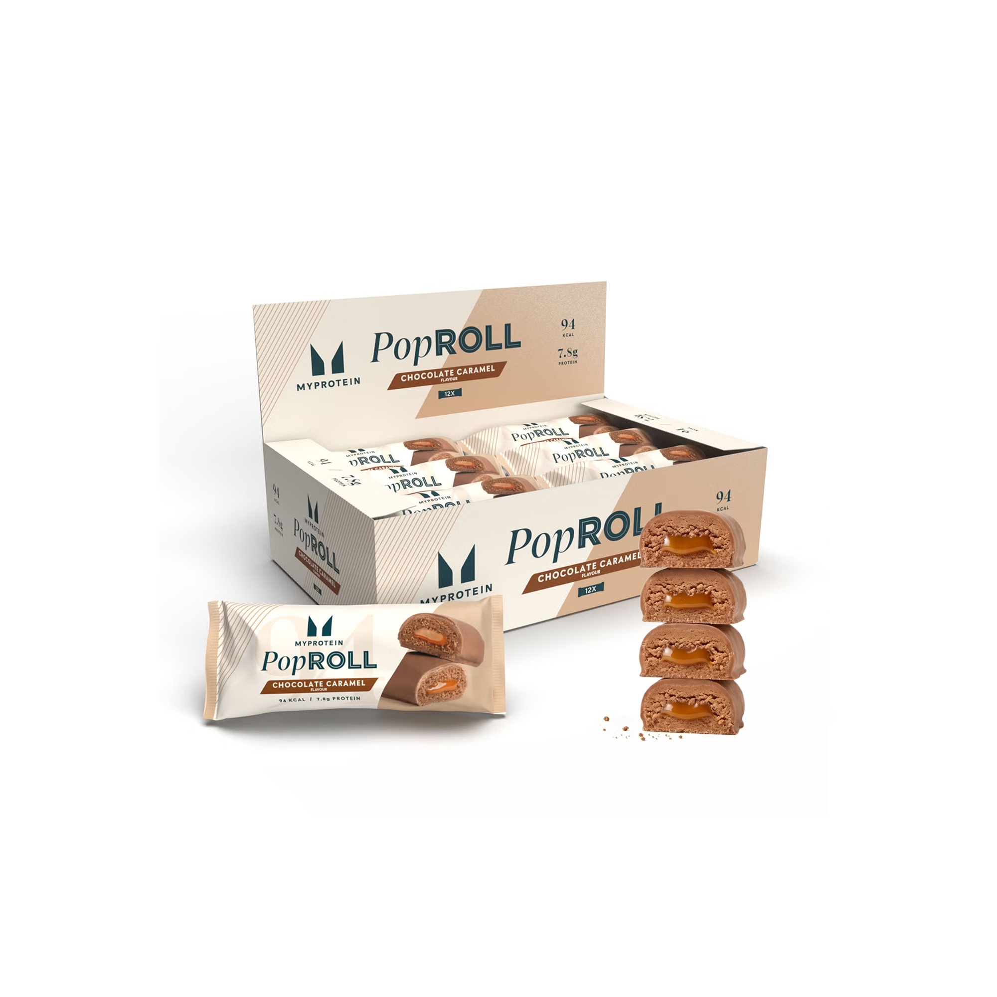 Pop Roll Protein Snack (Chocolate Caramel)