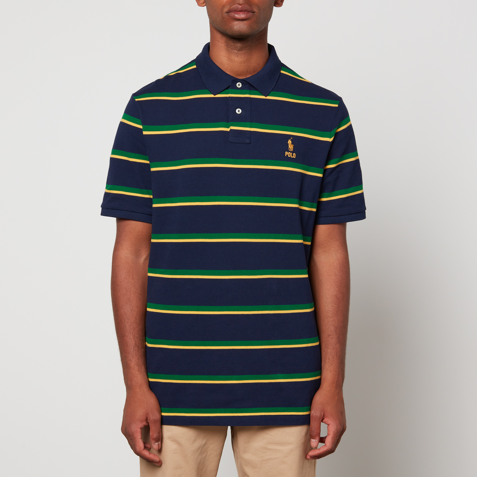 POLO RALPH LAUREN Striped Cotton-Piqué Polo Shirt for Men