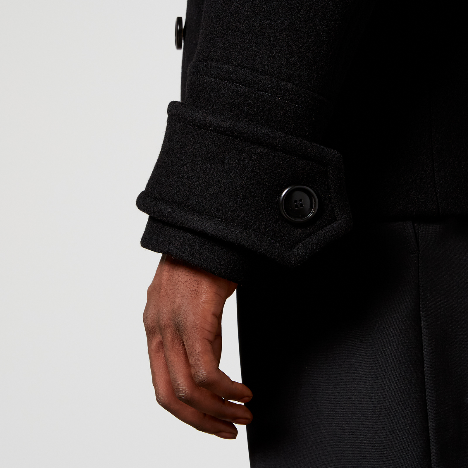 AMI Pea Wool Coat - IT 46/S | Coggles