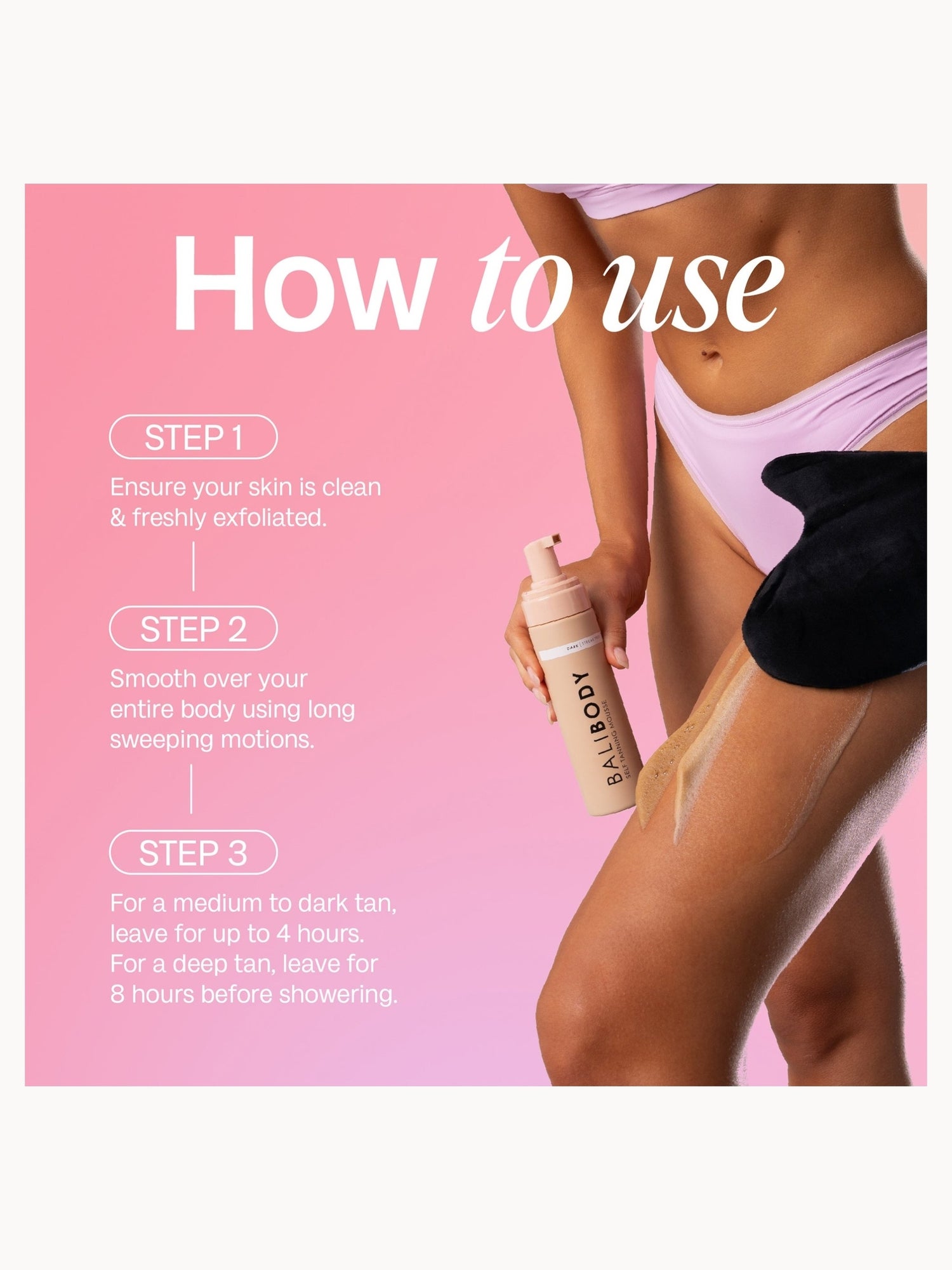 Bali Body Self Tanning Mousse - Dark | LOOKFANTASTIC