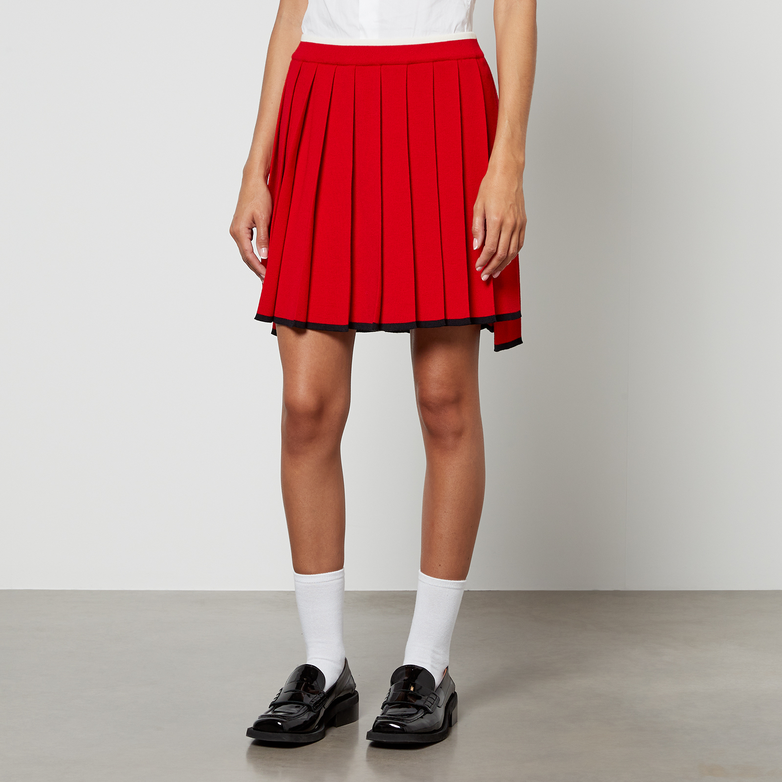 Thom Browne Pleated Wool-Blend Mini Skirt | Coggles