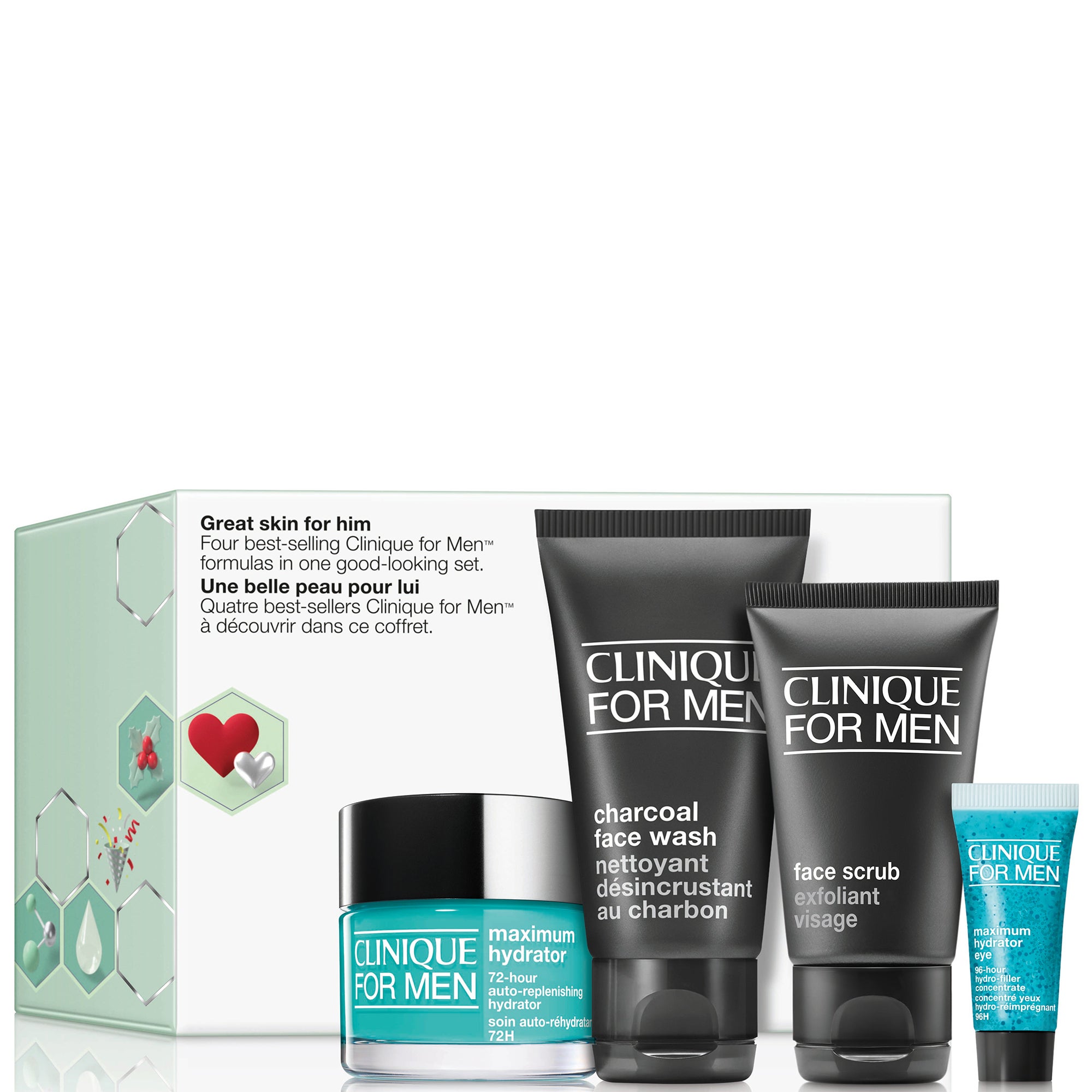 Clinique Great Skin for Him Men's Skincare Gift Set | LOOKFANTASTIC