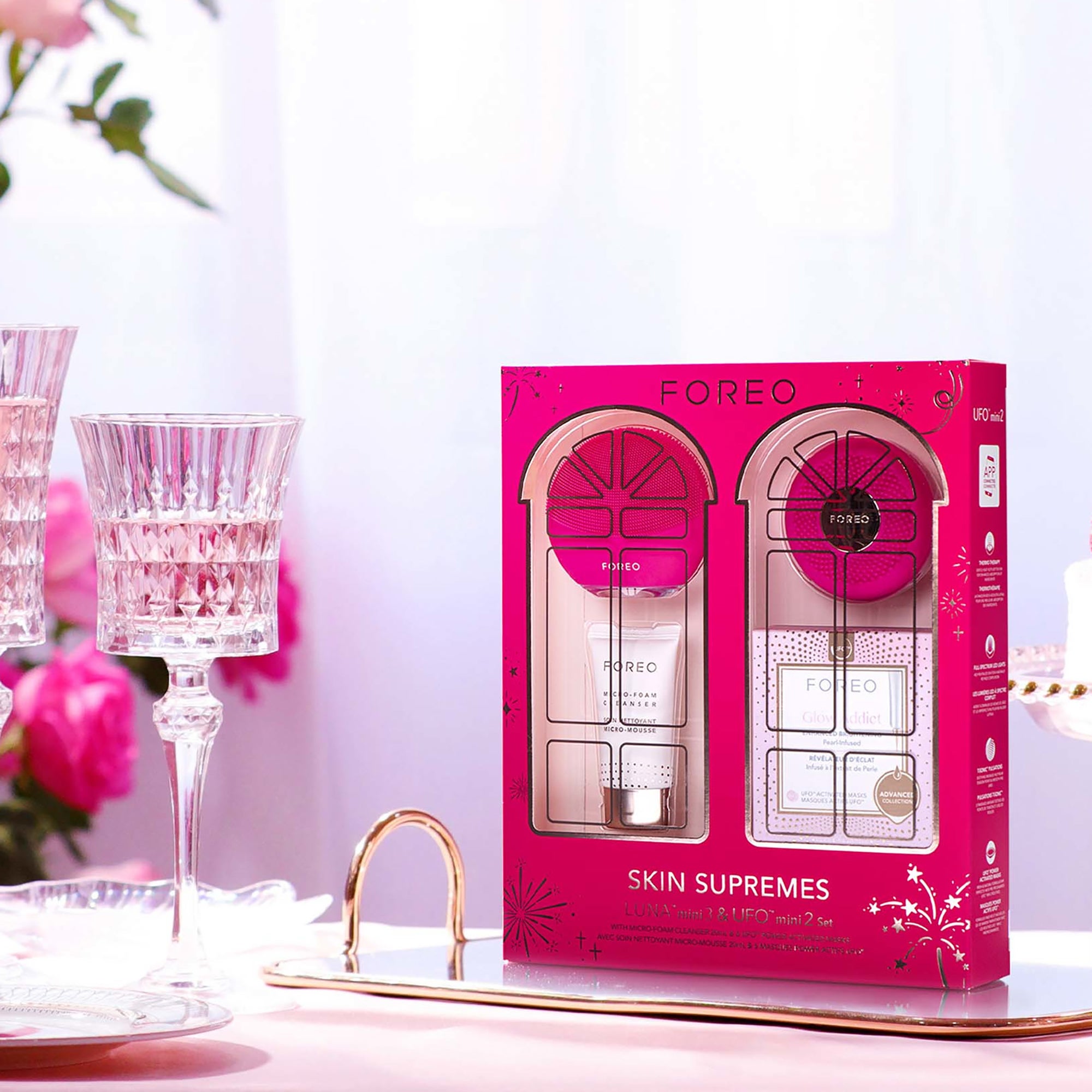 FOREO Skin Supremes LUNA Mini 3 and UFO Mini 2 Set ($390 Value
