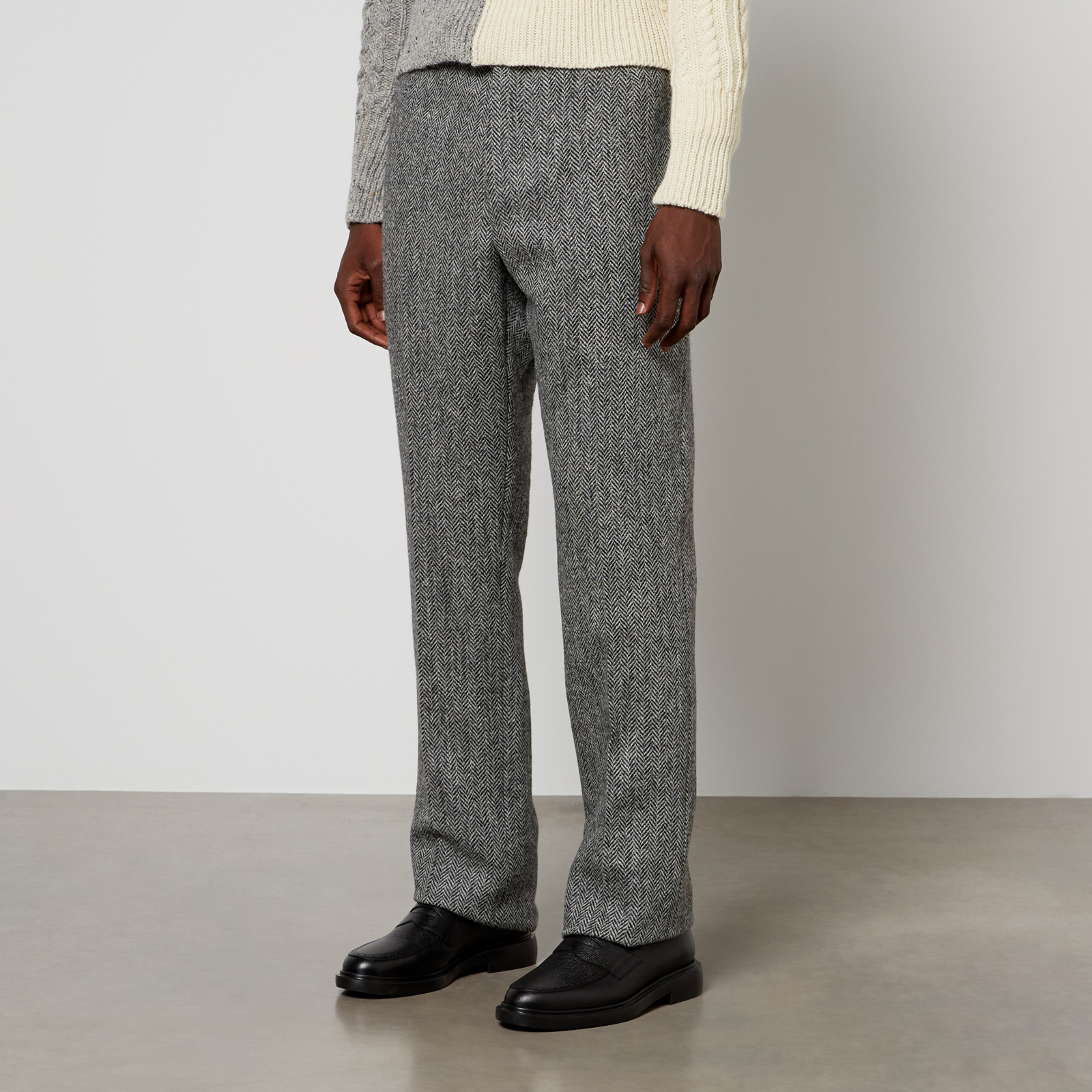 Thom Browne Fit 1 Herringbone Wool Trousers