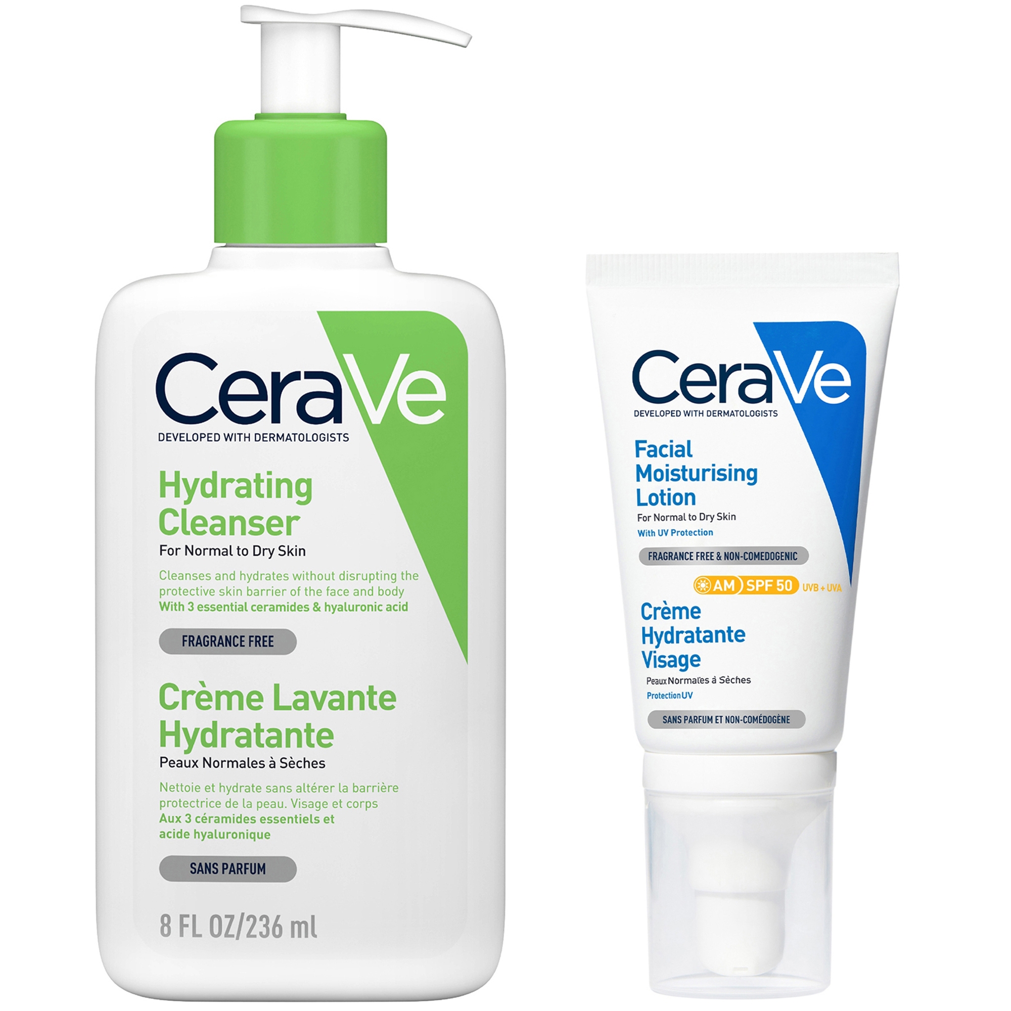 CeraVe Cleanse and Moisturise Bundle LOOKFANTASTIC