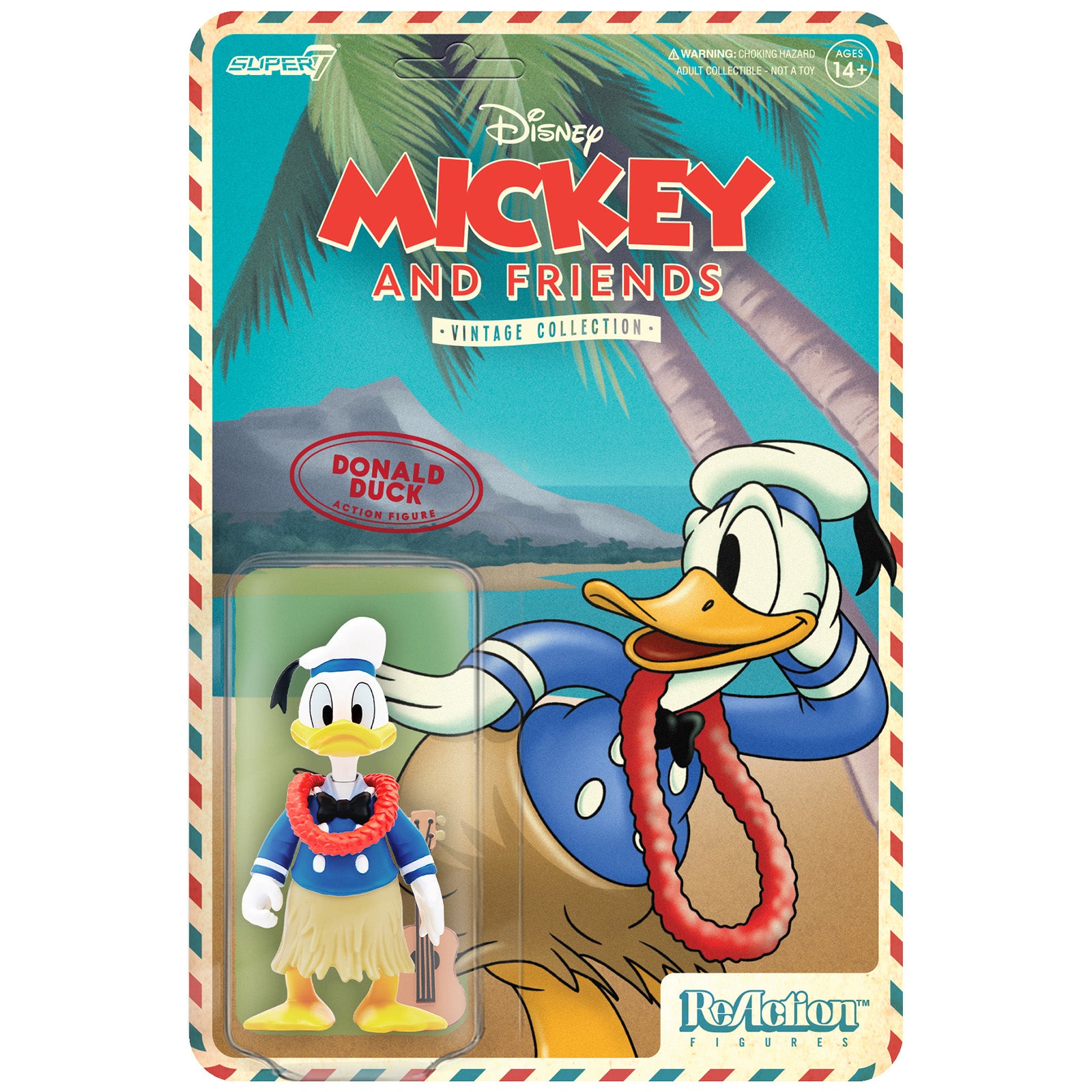 Super7 Disney Reaction Figure - Donald Duck (Hawaiian Holiday)