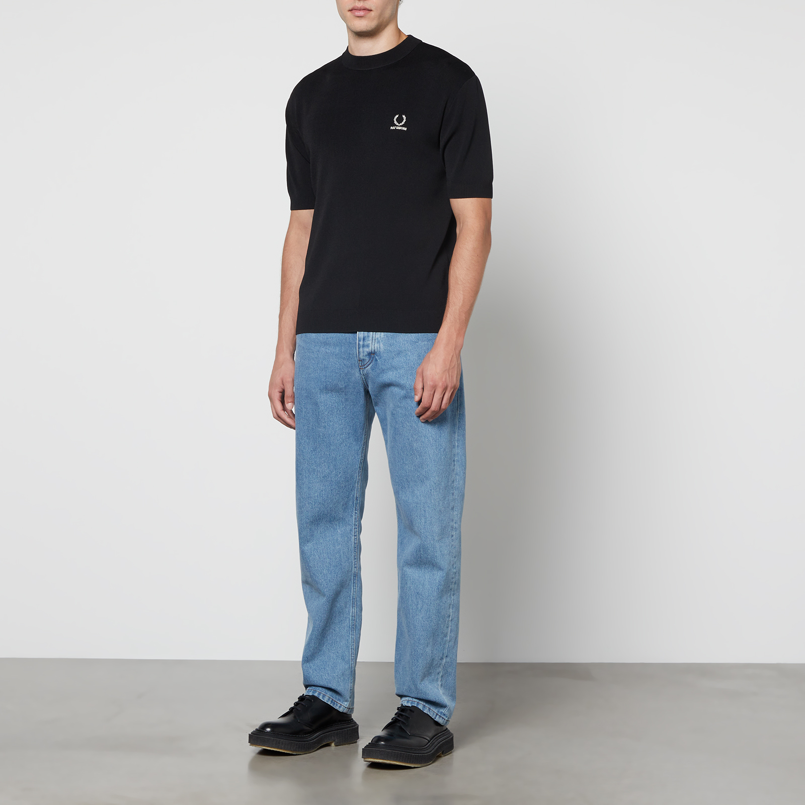 Fred Perry X Raf Simons Intarsia-Knit Top - S | Coggles