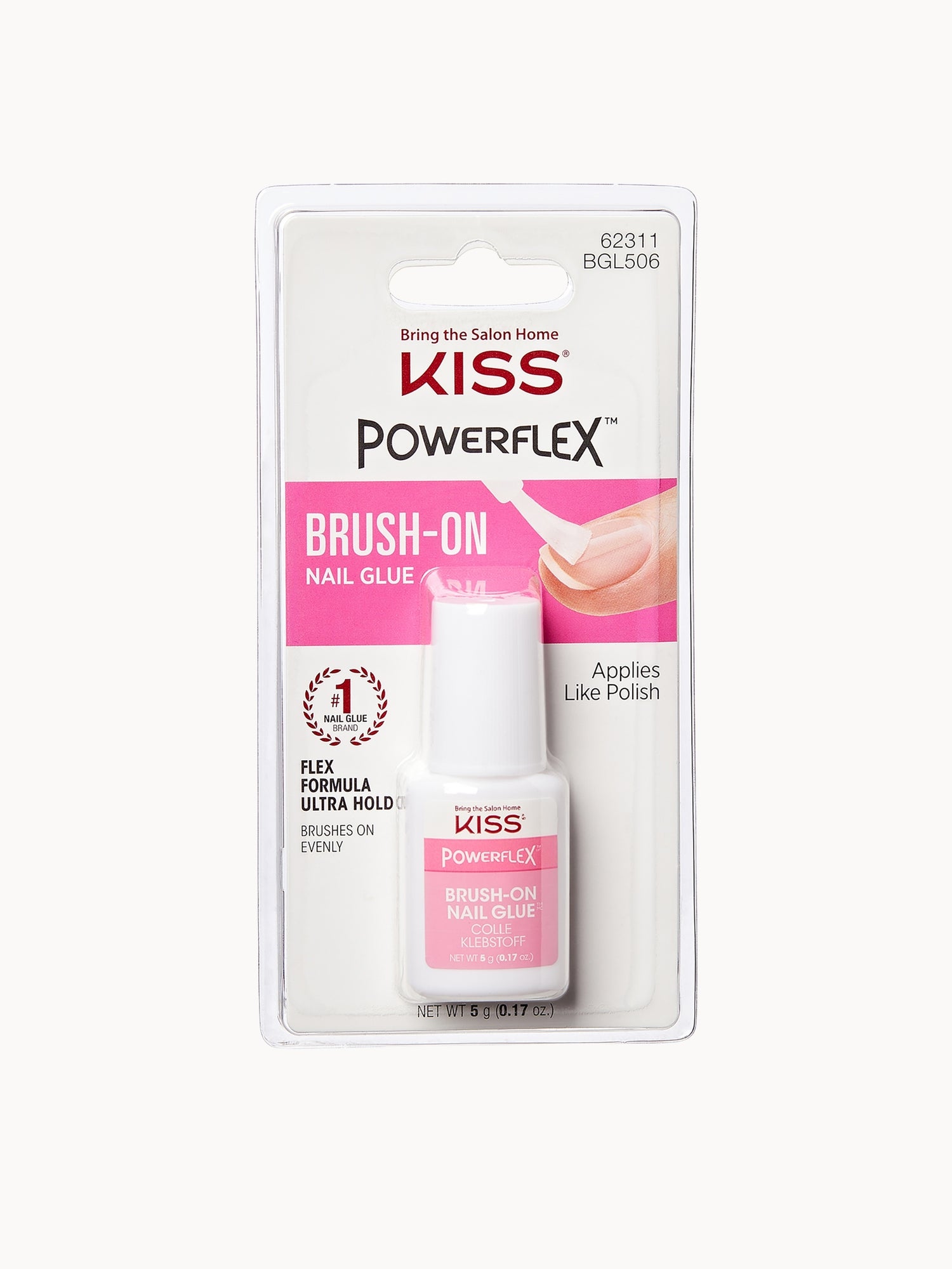 Kiss Powerflex Glue Brush on Nail Glue 23g