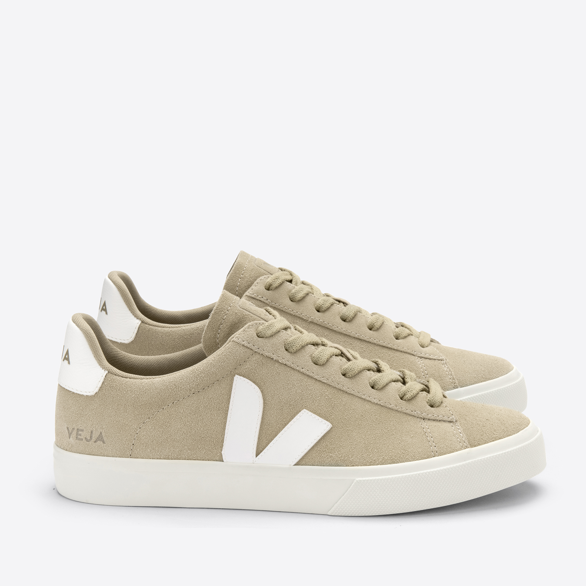 Veja Campo Leather Trimmed Suede Trainers