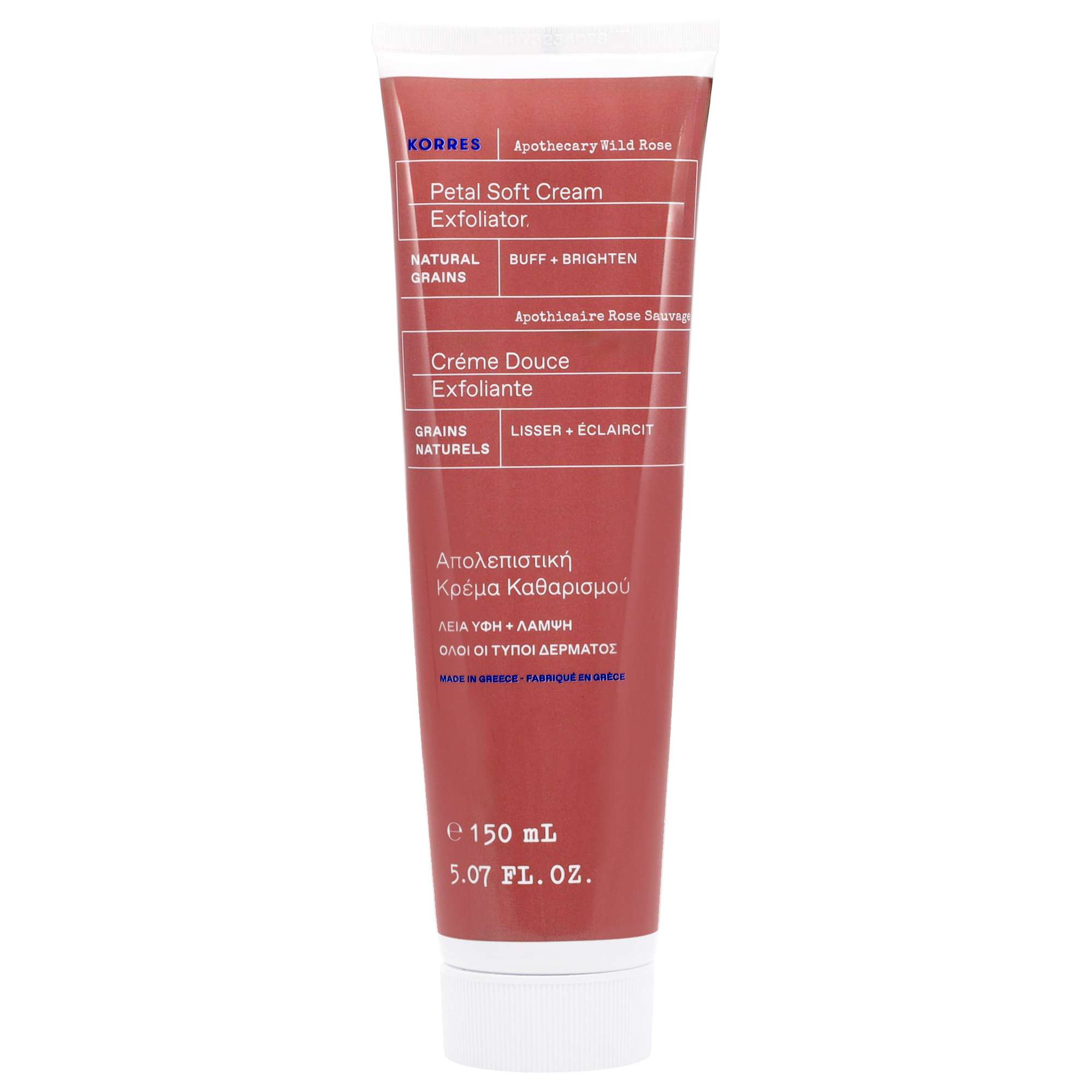 KORRES: KORRES  Apothecary Wild Rose Petal Soft Cream Exfoliator 200ml