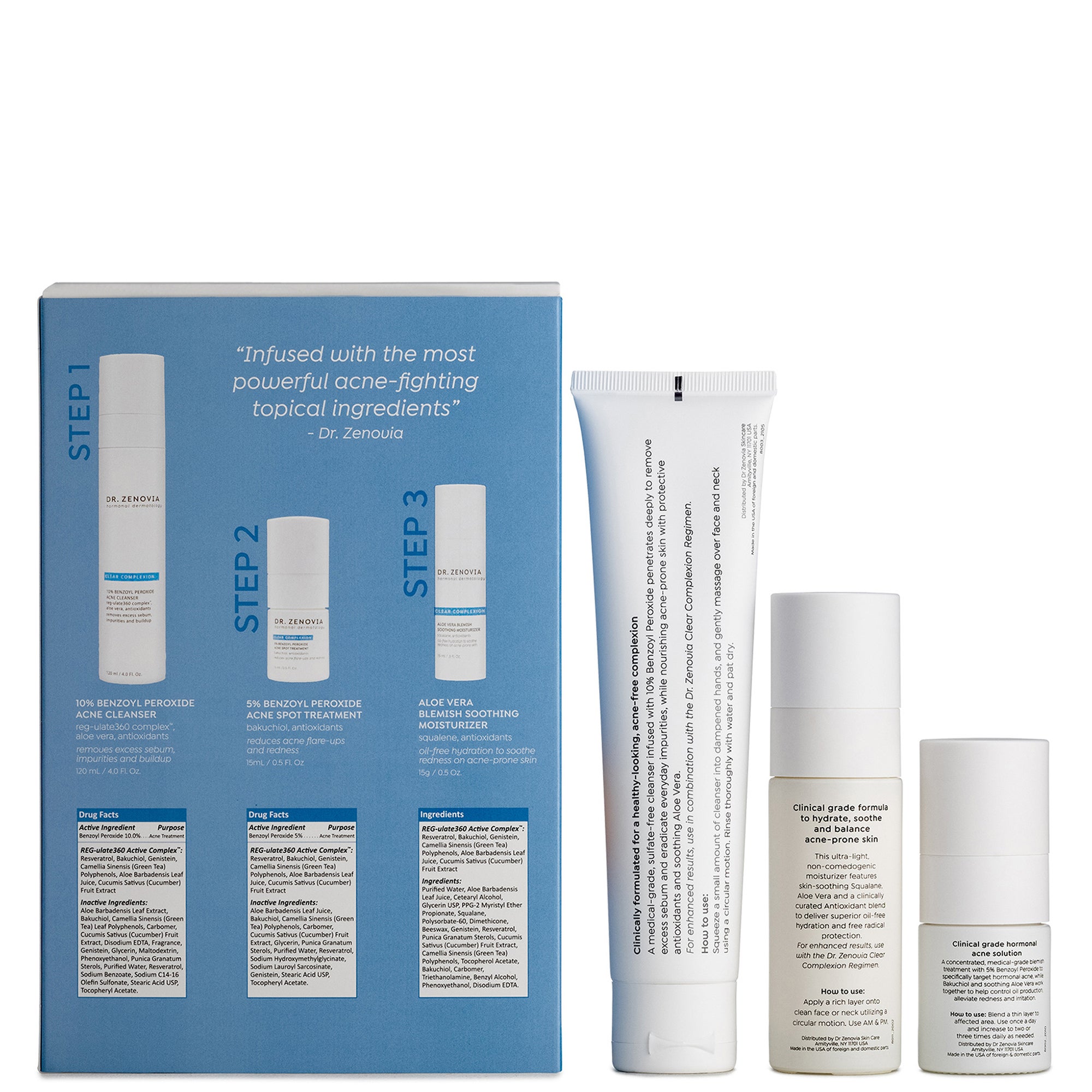 Dr. Zenovia Clear Complexion Acne Solutions Set | Dermstore