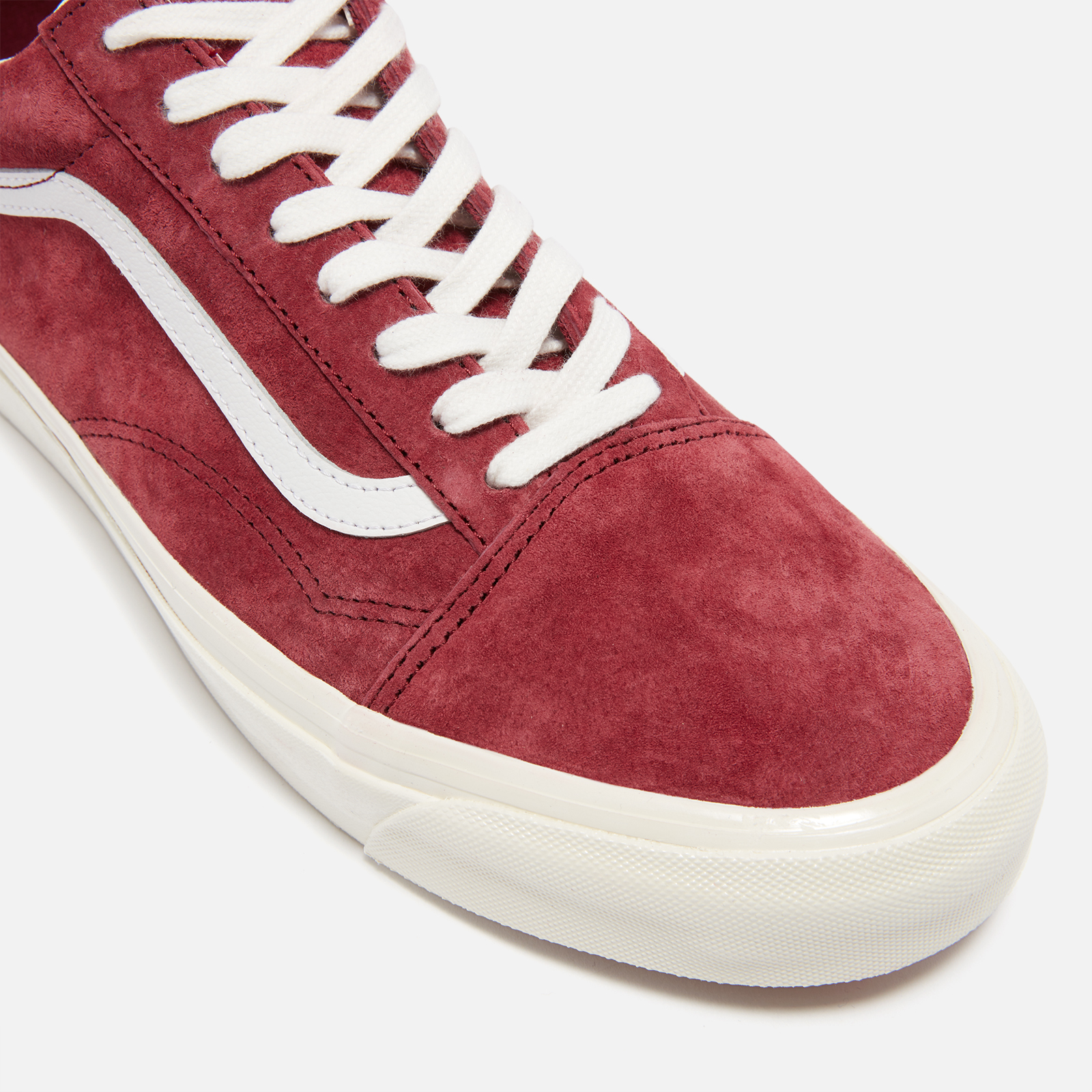 Vans red suede 2025 old skool