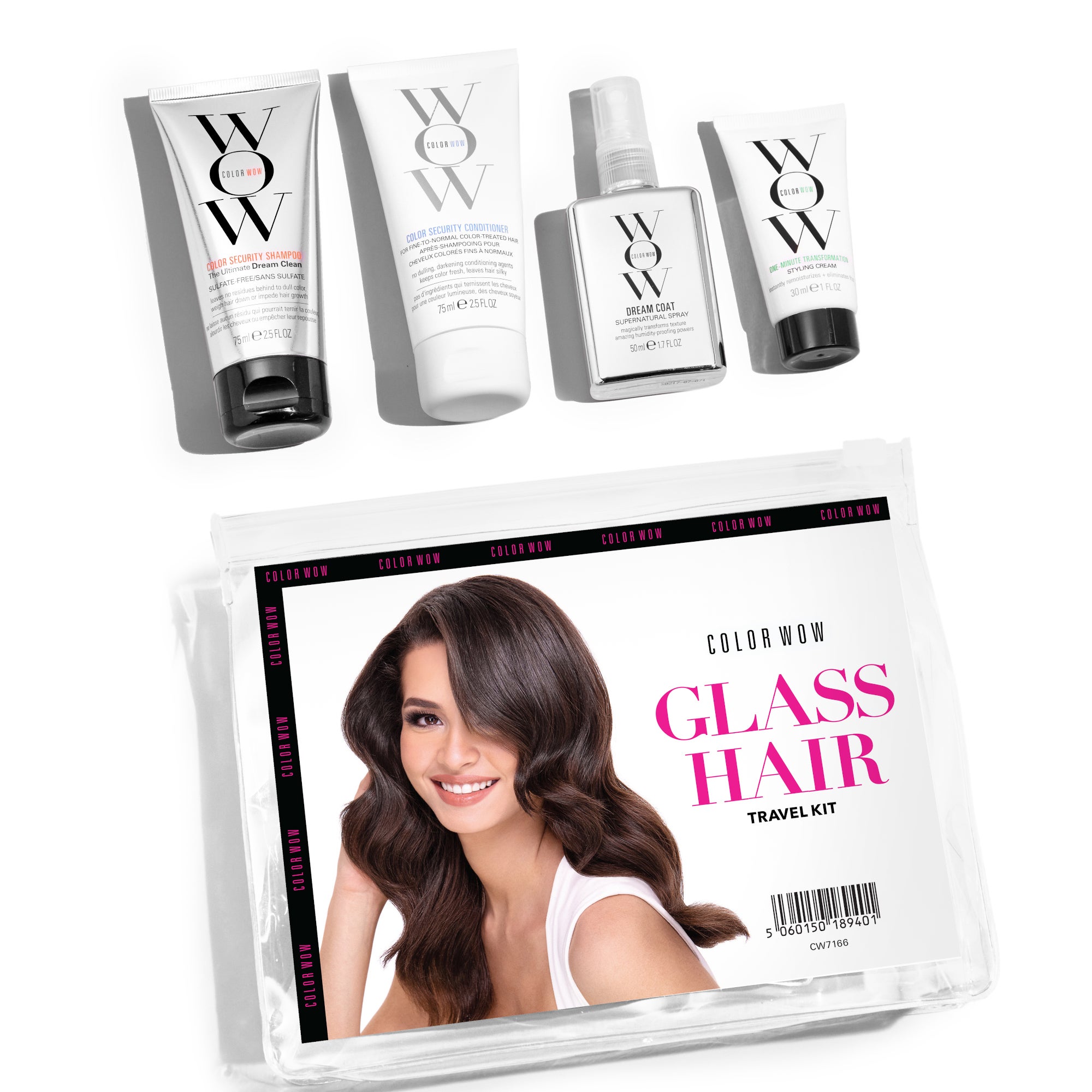 Color Wow Glass Hair Travel Kit | LOOKFANTASTIC